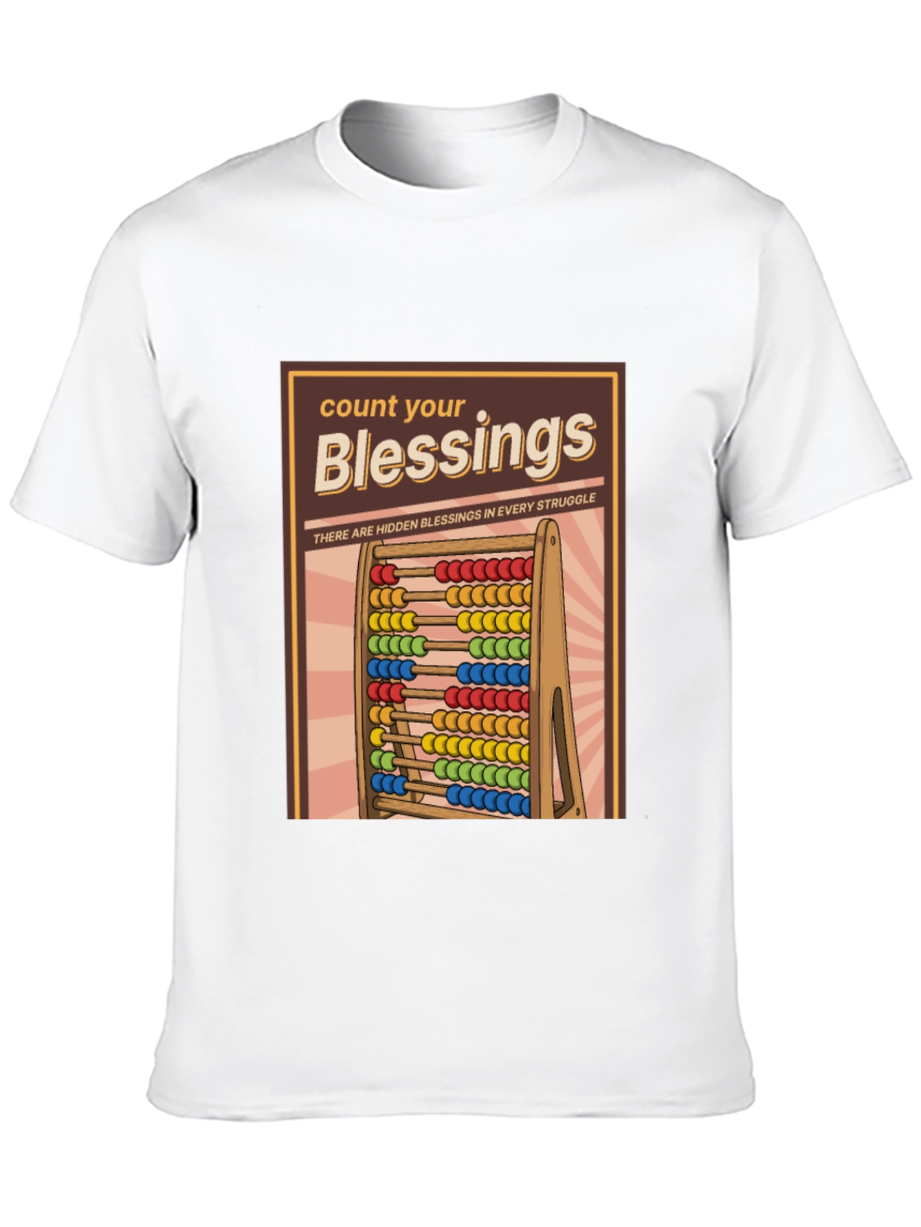 Black Count Your Blessings T-Shirt - Hidden Blessings in Struggle view 10
