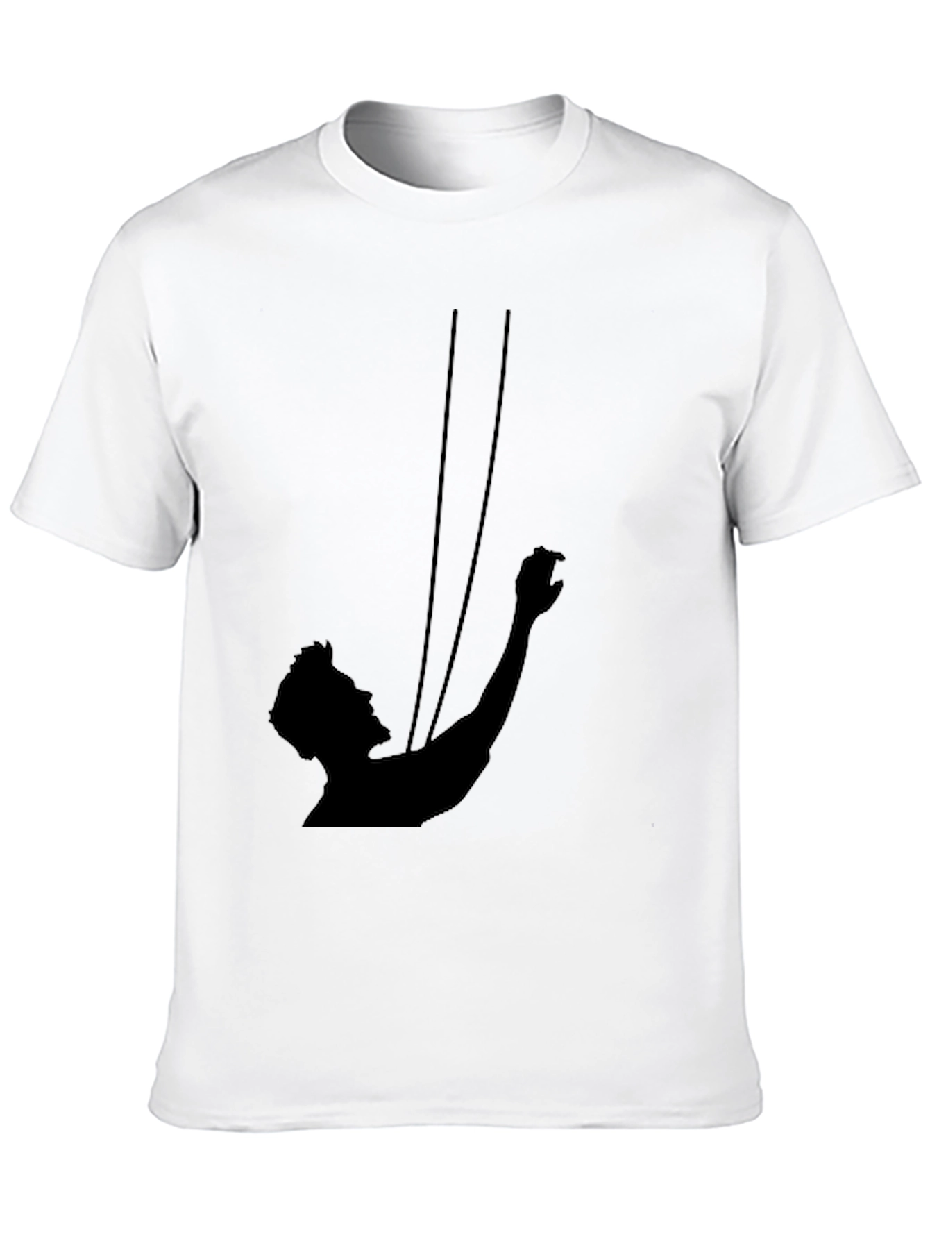 Black Silhouette String Theory Graphic Tee - Black view 10