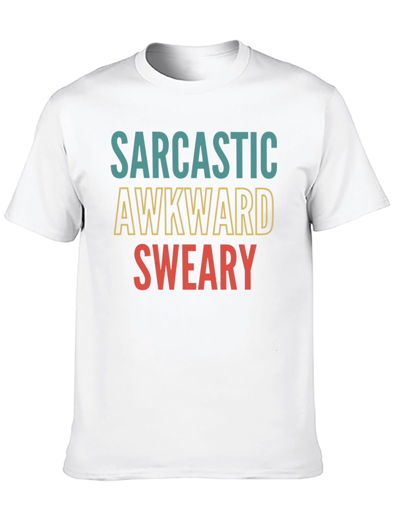 Black Sarcastic Awkward Sweary Graphic Tee view 10
