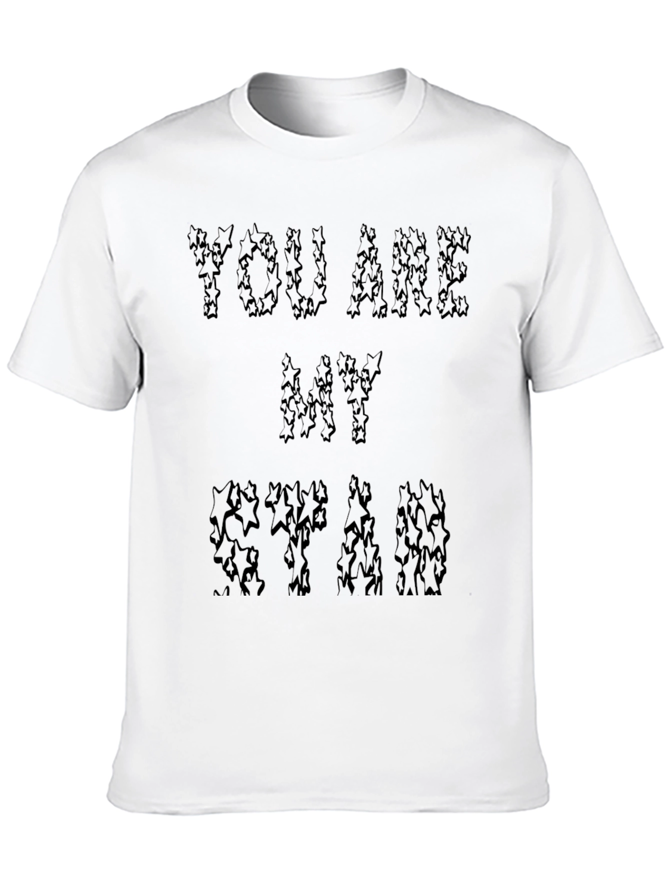 Black You Are My Star Graphic Black T-Shirt view 10