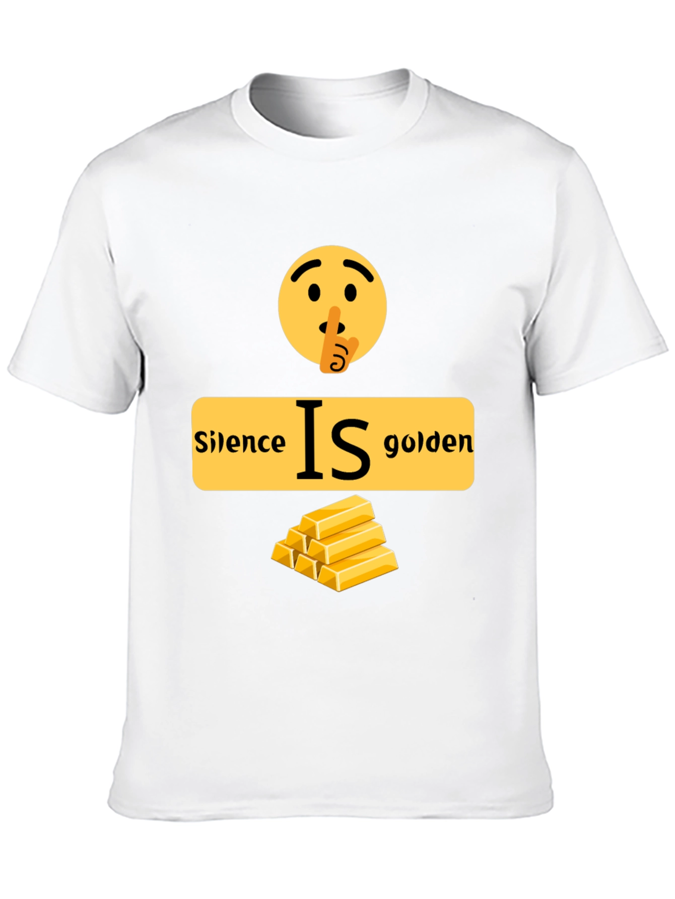 Black Silence is Golden Graphic T-Shirt view 10