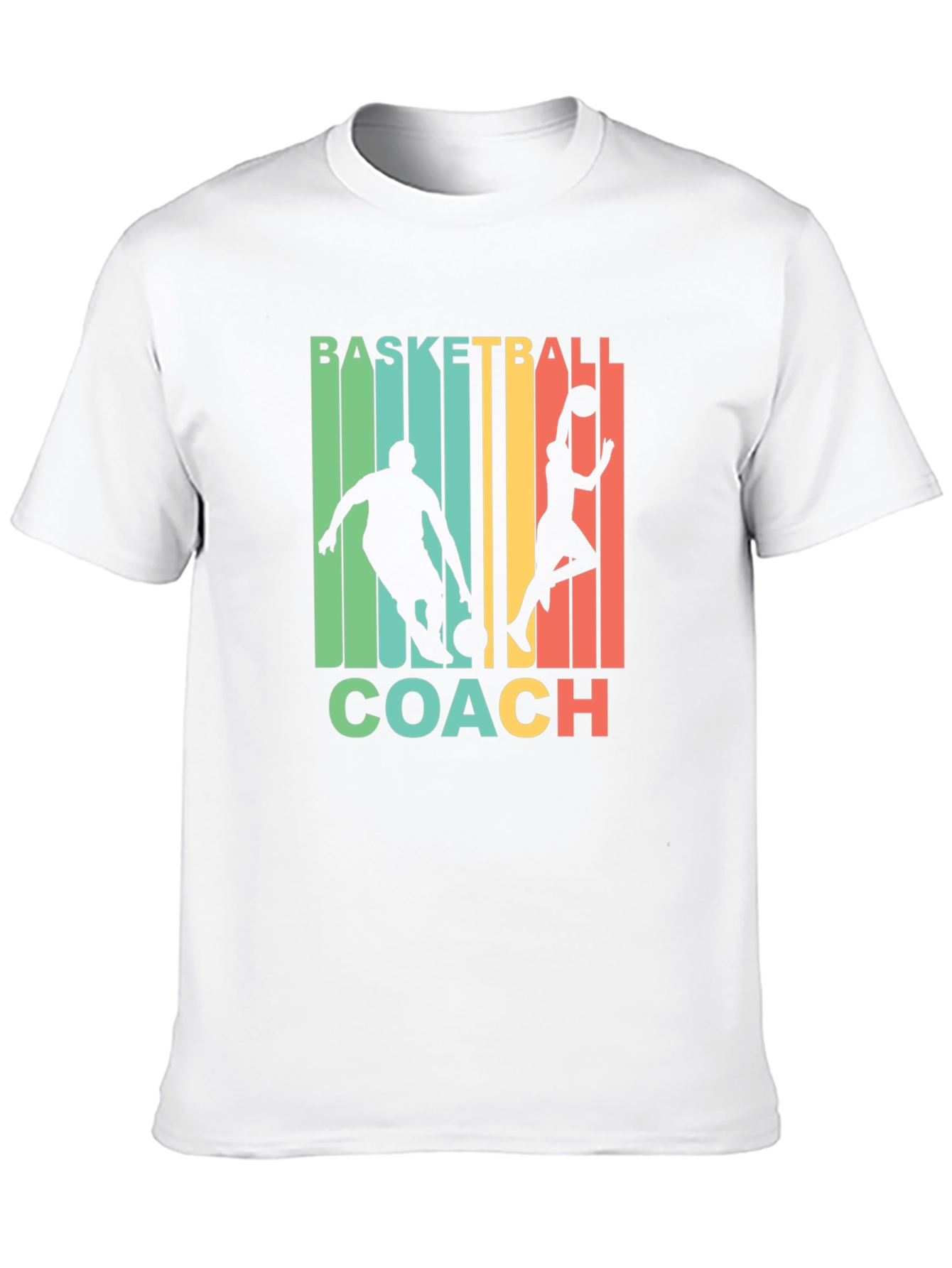 Black Basketball Coach Graphic T-Shirt view 10