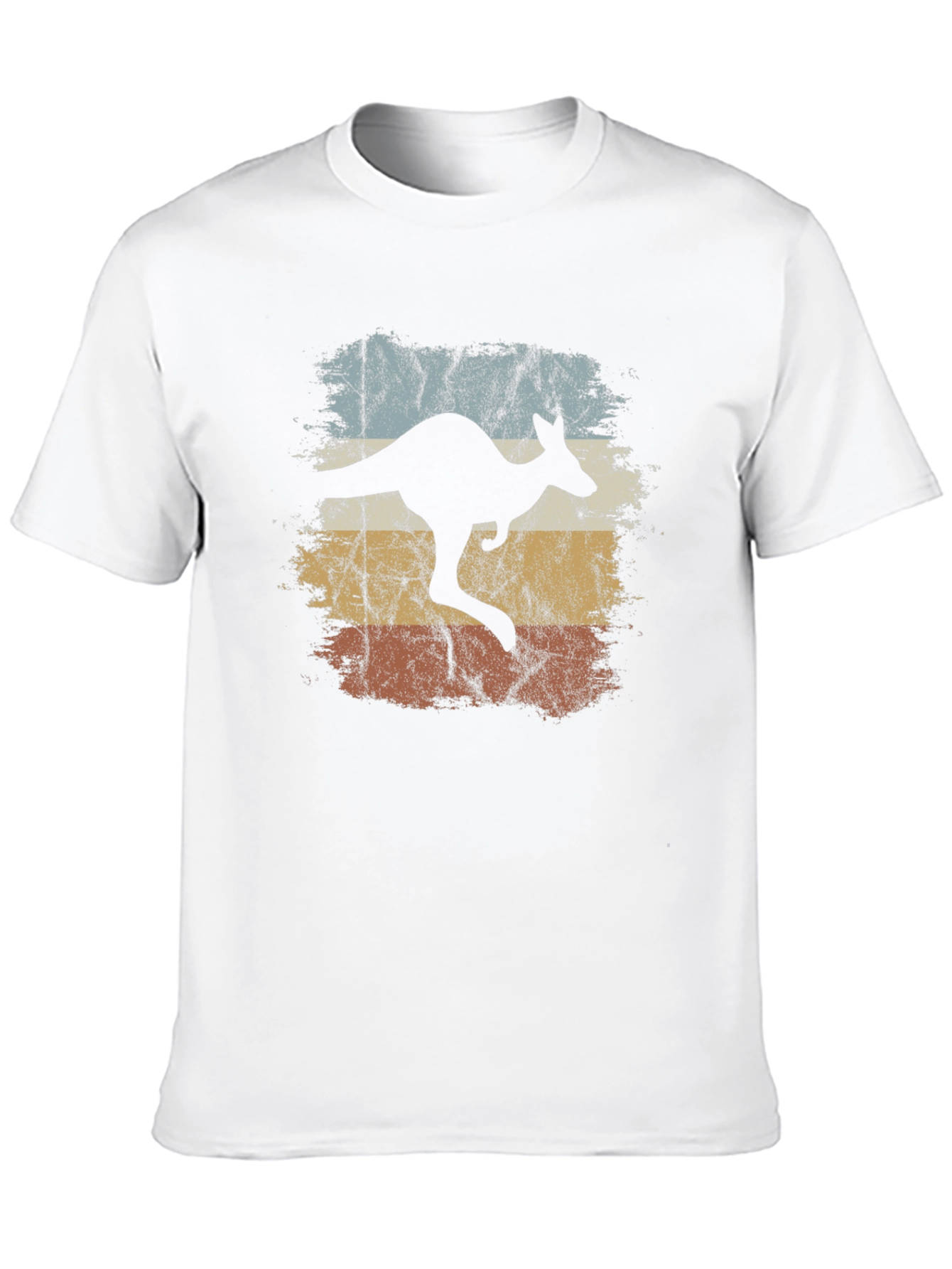 Black Retro Kangaroo Graphic T-Shirt - Vintage Style Tee view 10