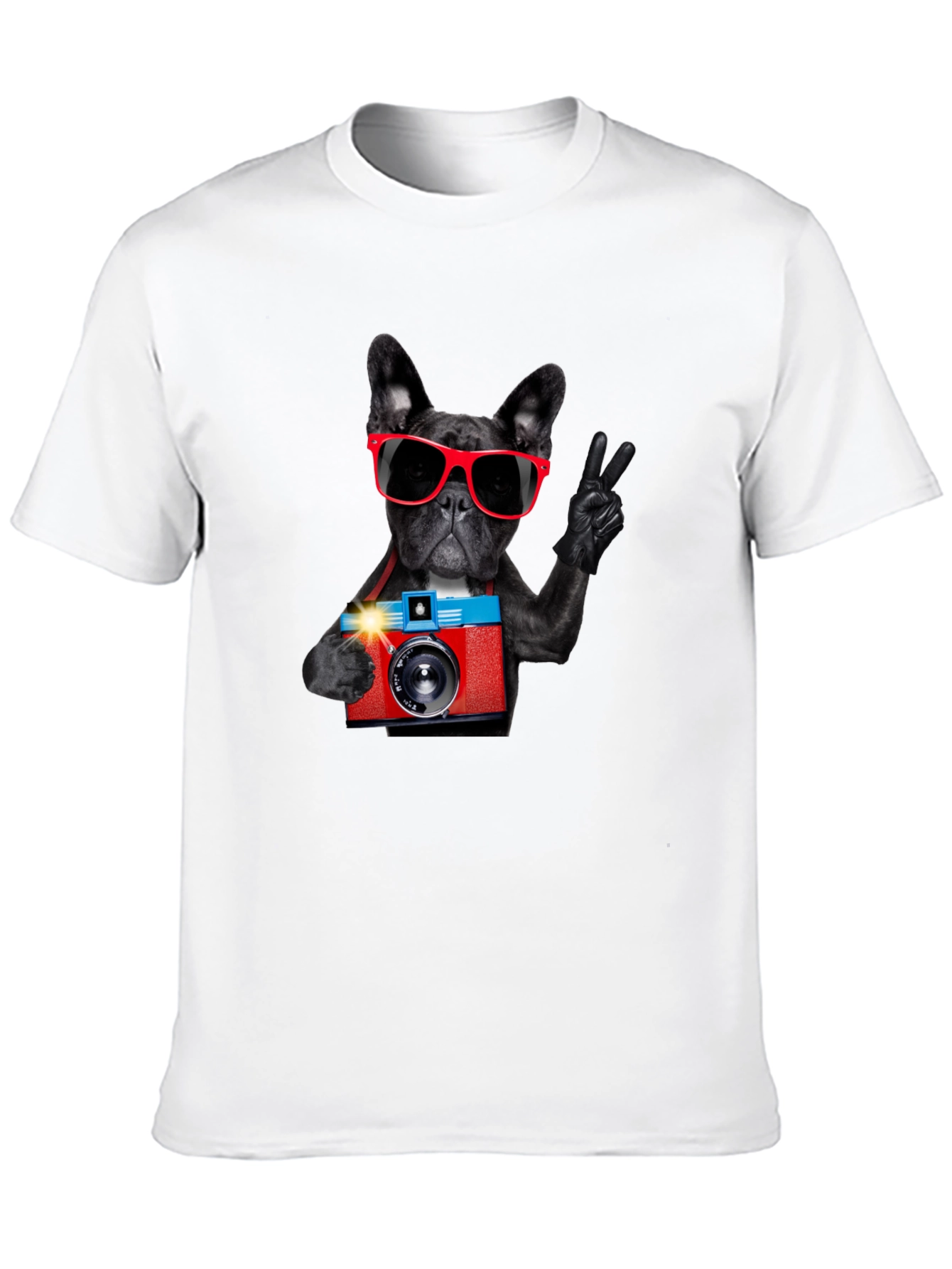 Black Dog Photographer Graphic T-Shirt view 10