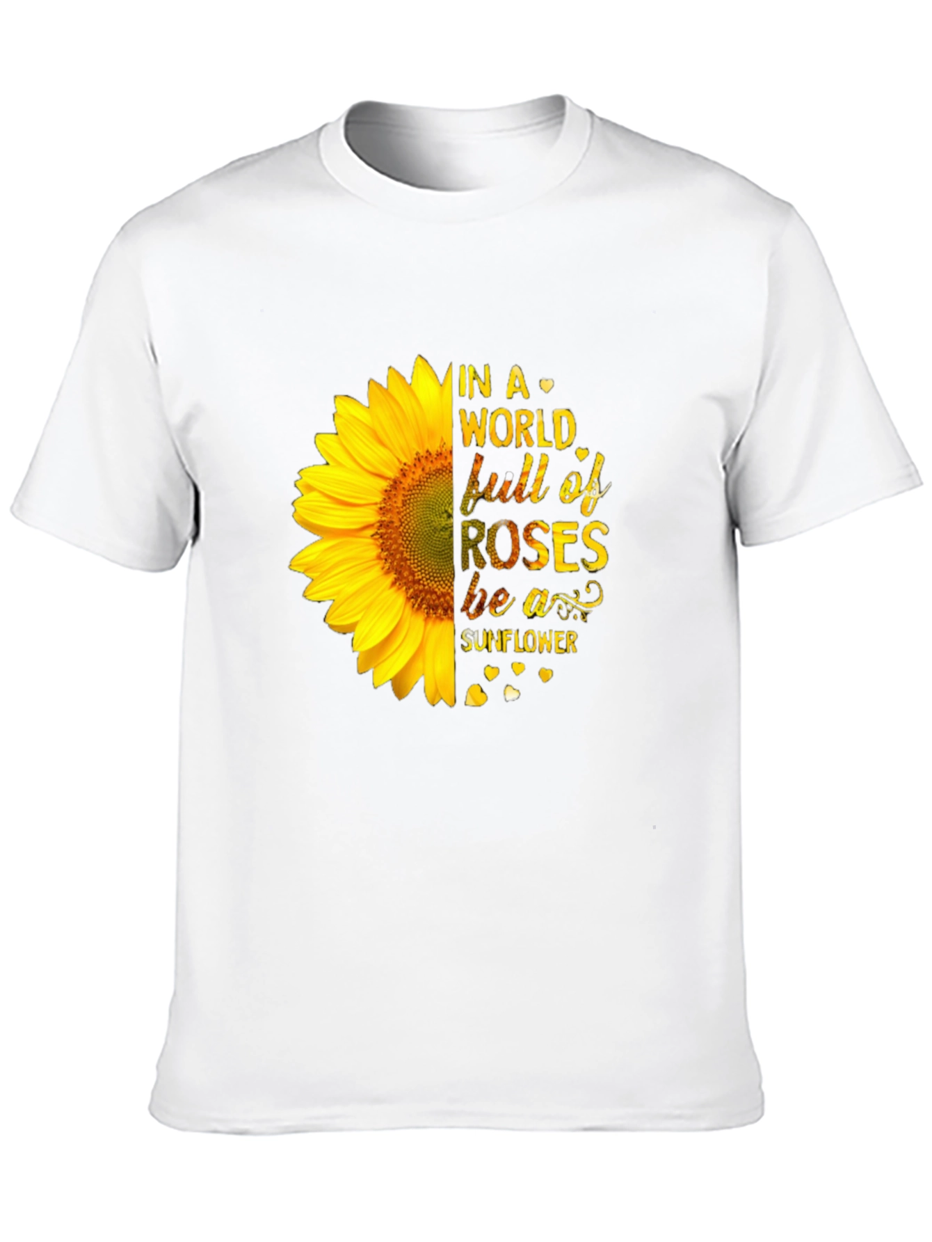 Black Sunflower Graphic Tee - "Be a Sunflower" view 10