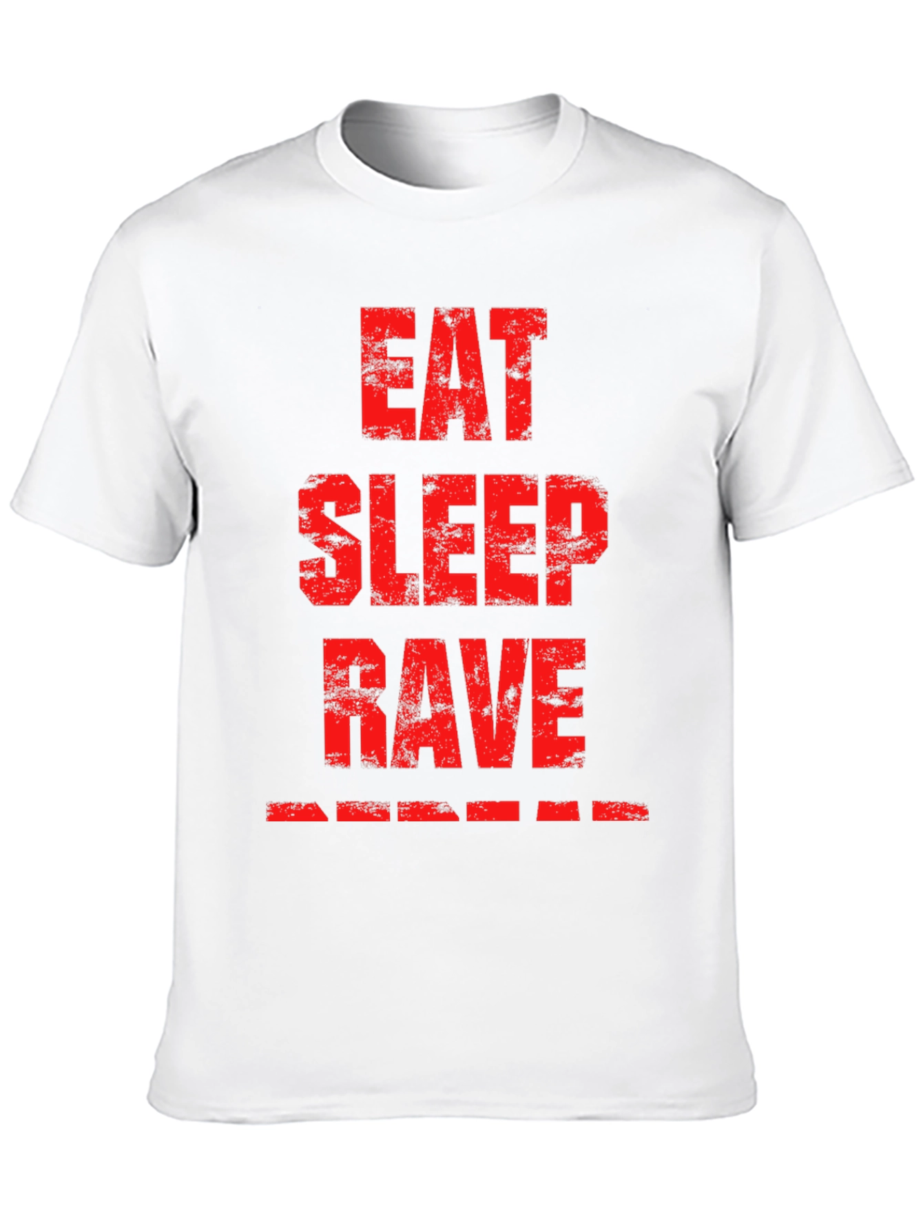 Black Eat Sleep Rave Black Graphic T-Shirt view 10