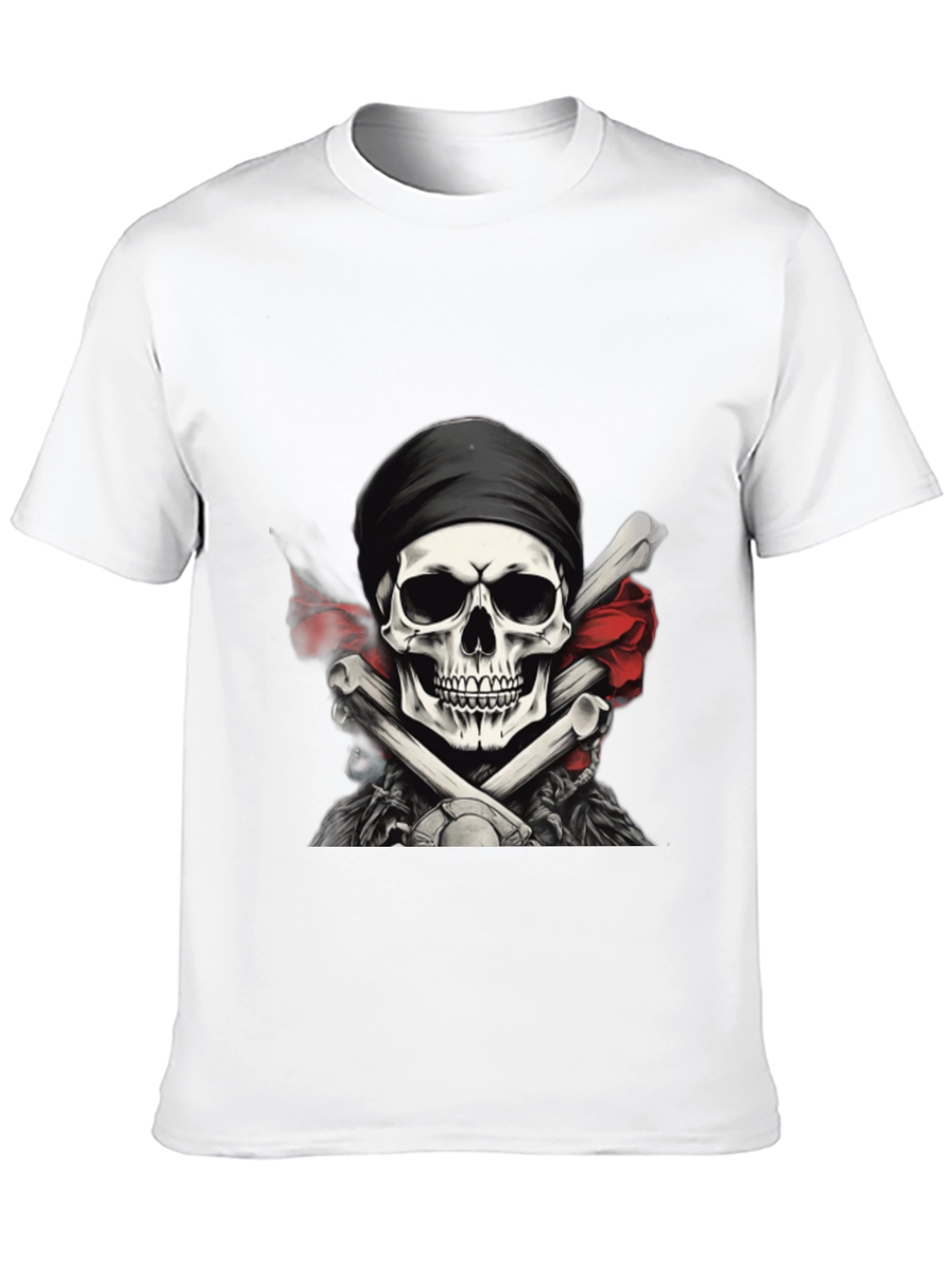 Black Skull & Crossbones Graphic T-Shirt view 10