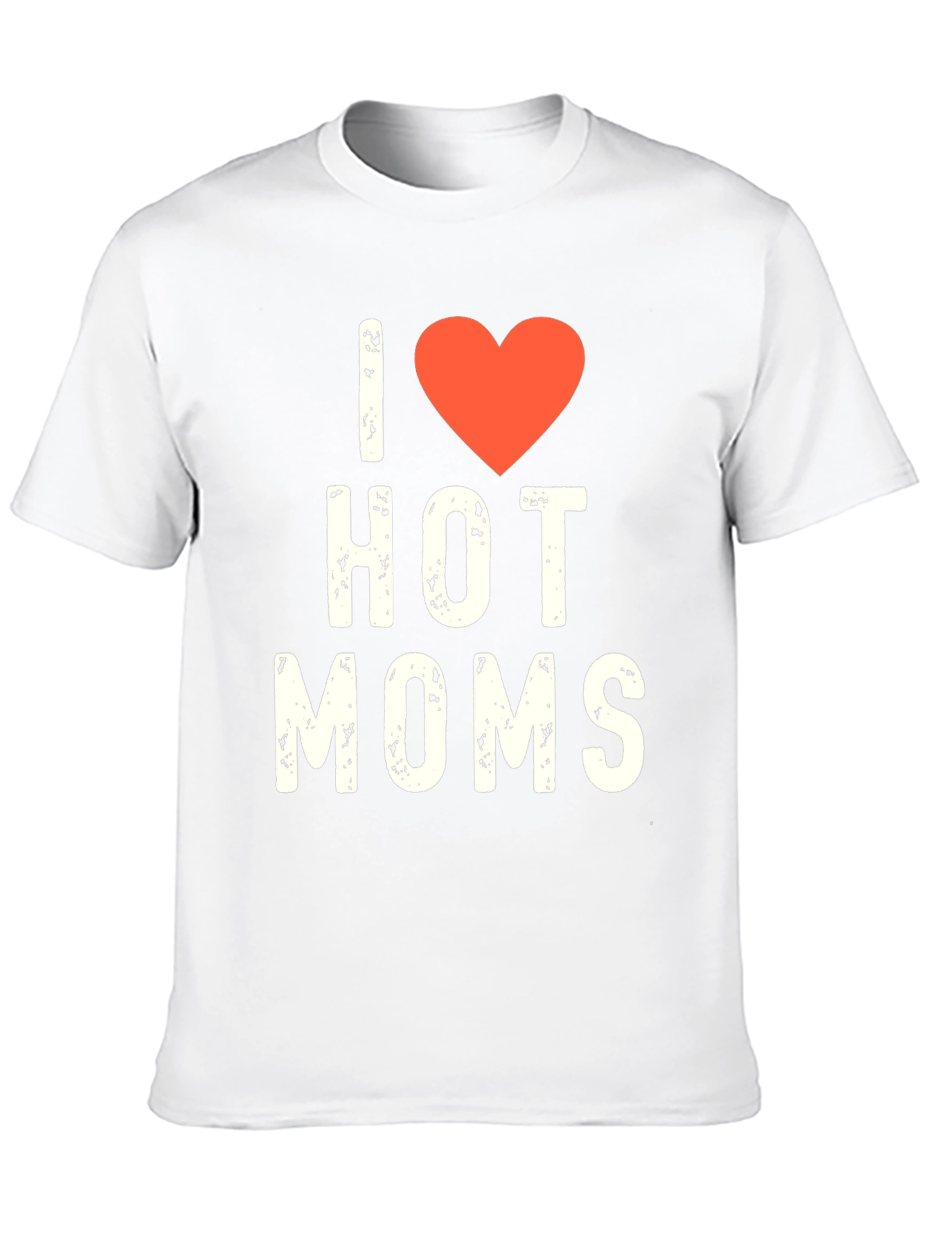 Black I Heart Hot Moms Graphic Tee - Novelty T-Shirt view 10