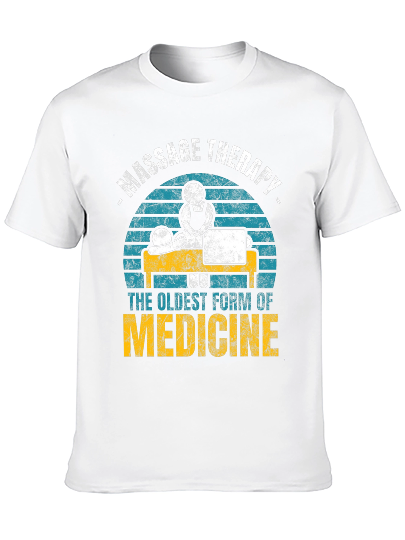 Black Massage Therapy T-Shirt - Oldest Form of Medicine view 10