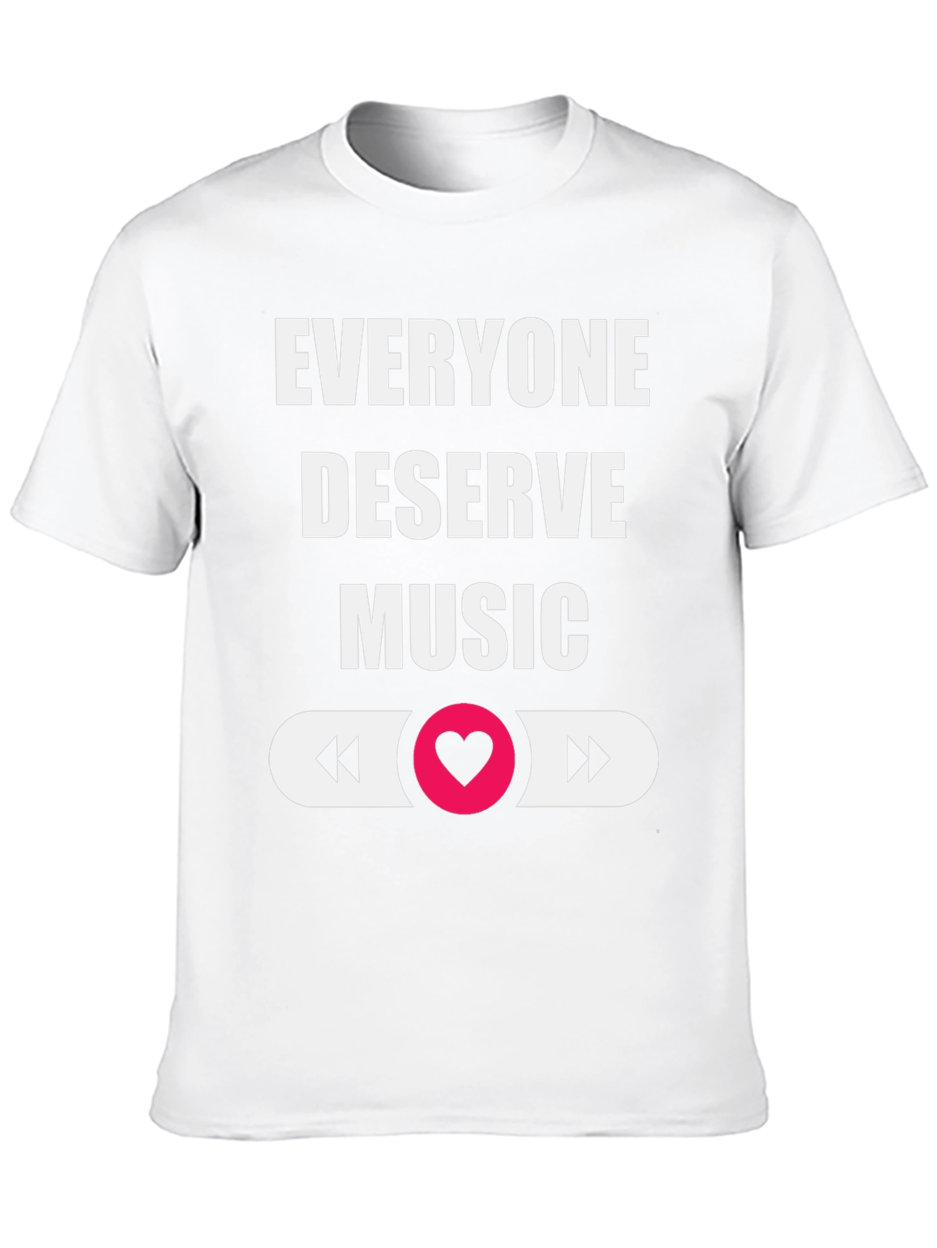 Black Everyone Deserves Music Graphic Tee view 10