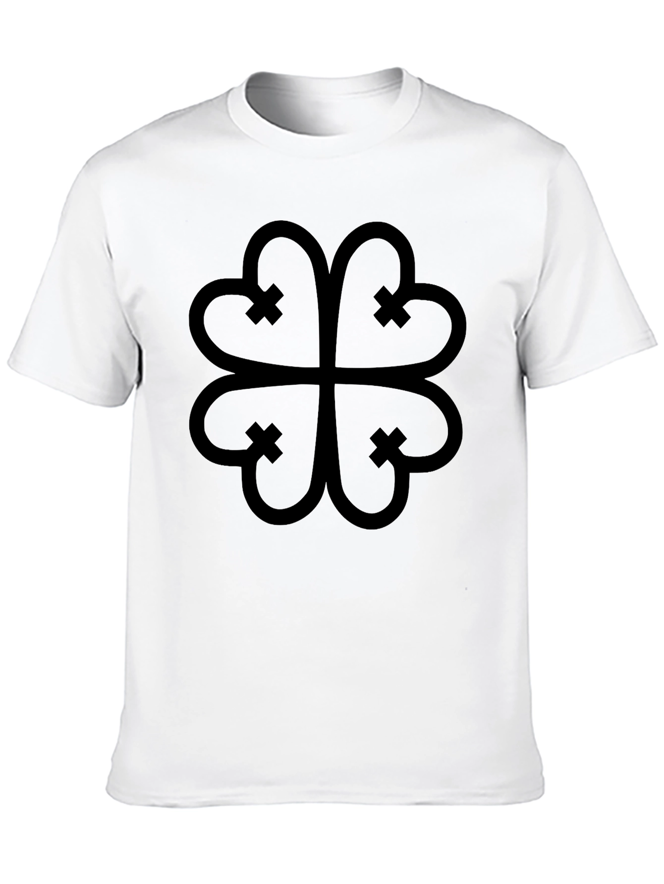 Black Adinkra Symbol Graphic Tee - Black Casual Shirt view 10