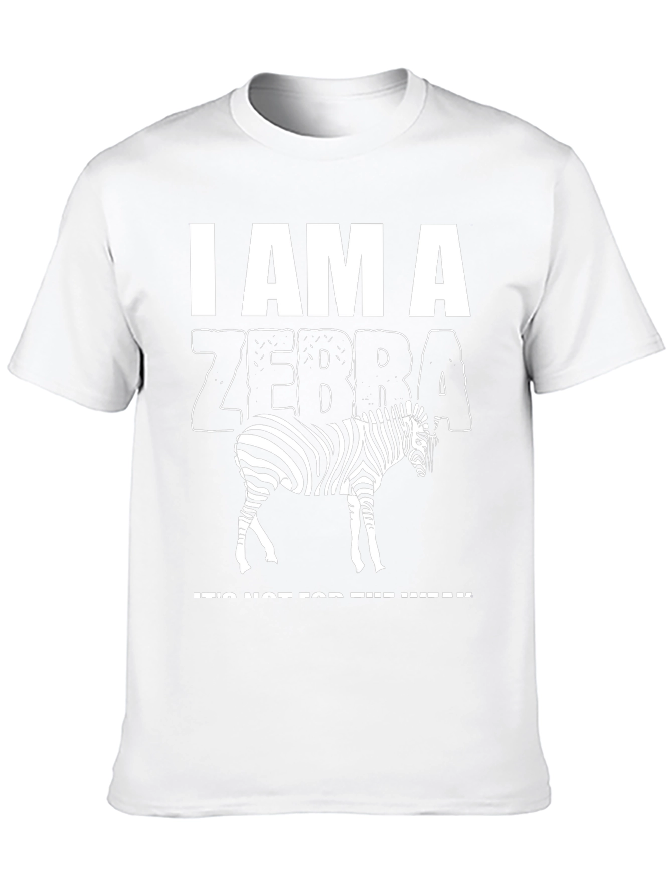 Black I am a Zebra Graphic T-Shirt view 10