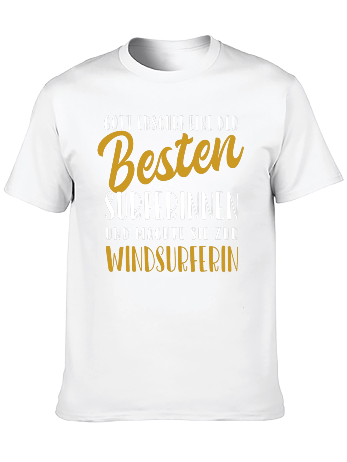 Black Funny Windsurfer T-Shirt - Surferinnen Design view 10