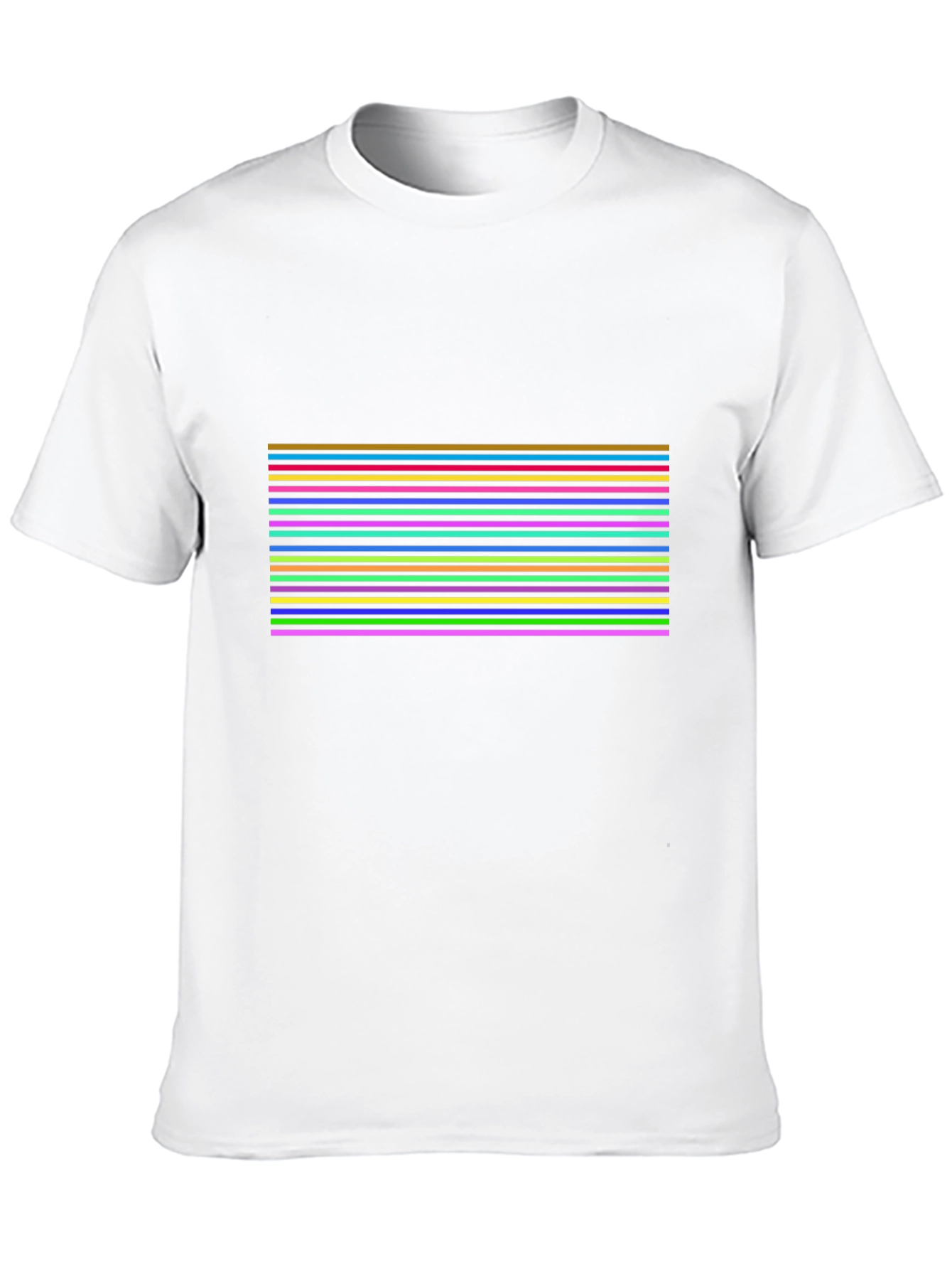 Black Retro Stripe T-Shirt - Bold 80s Style Tee view 10