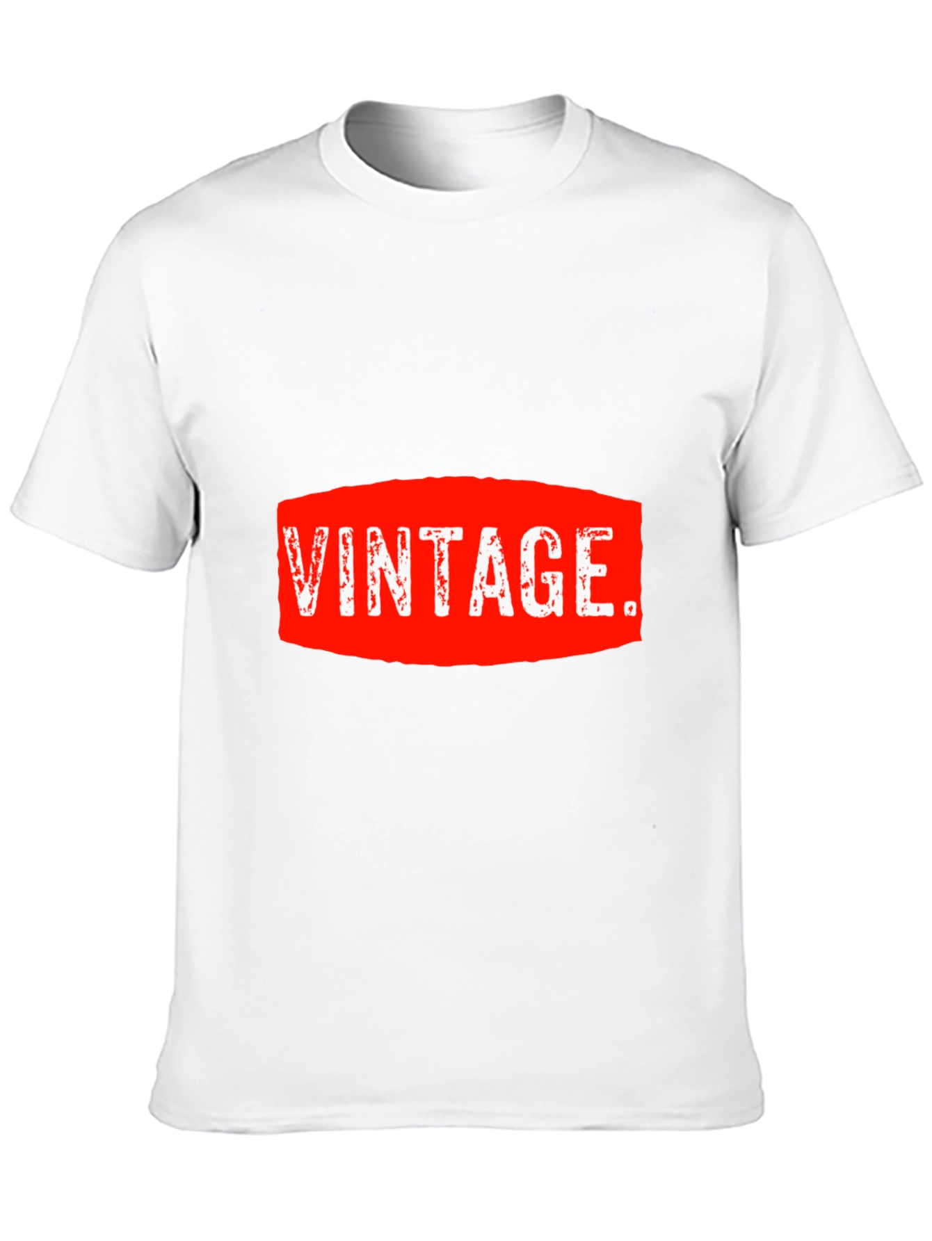 Black Vintage Graphic Tee - Red and White on Black view 10