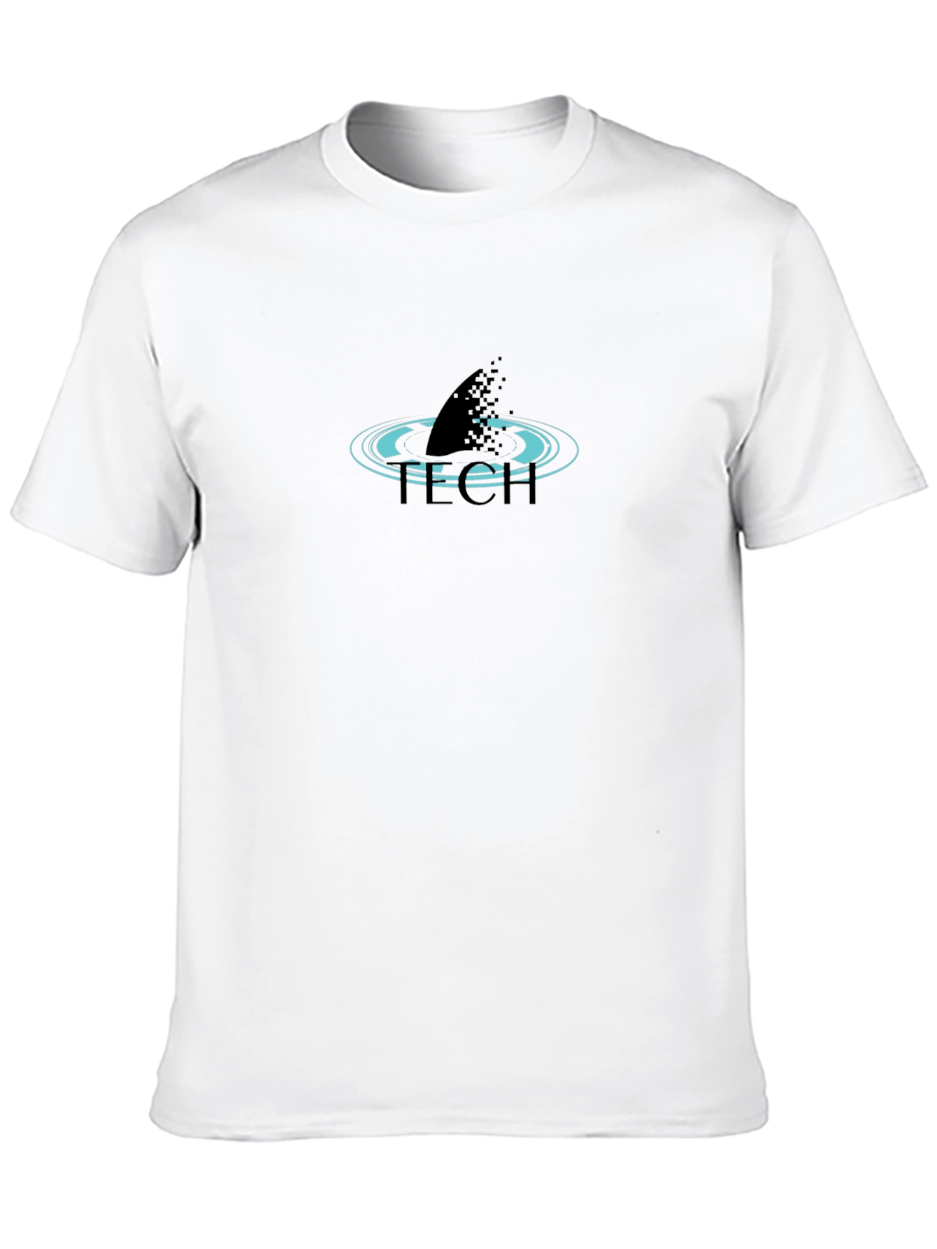 Black Tech Shark Black T-Shirt view 10