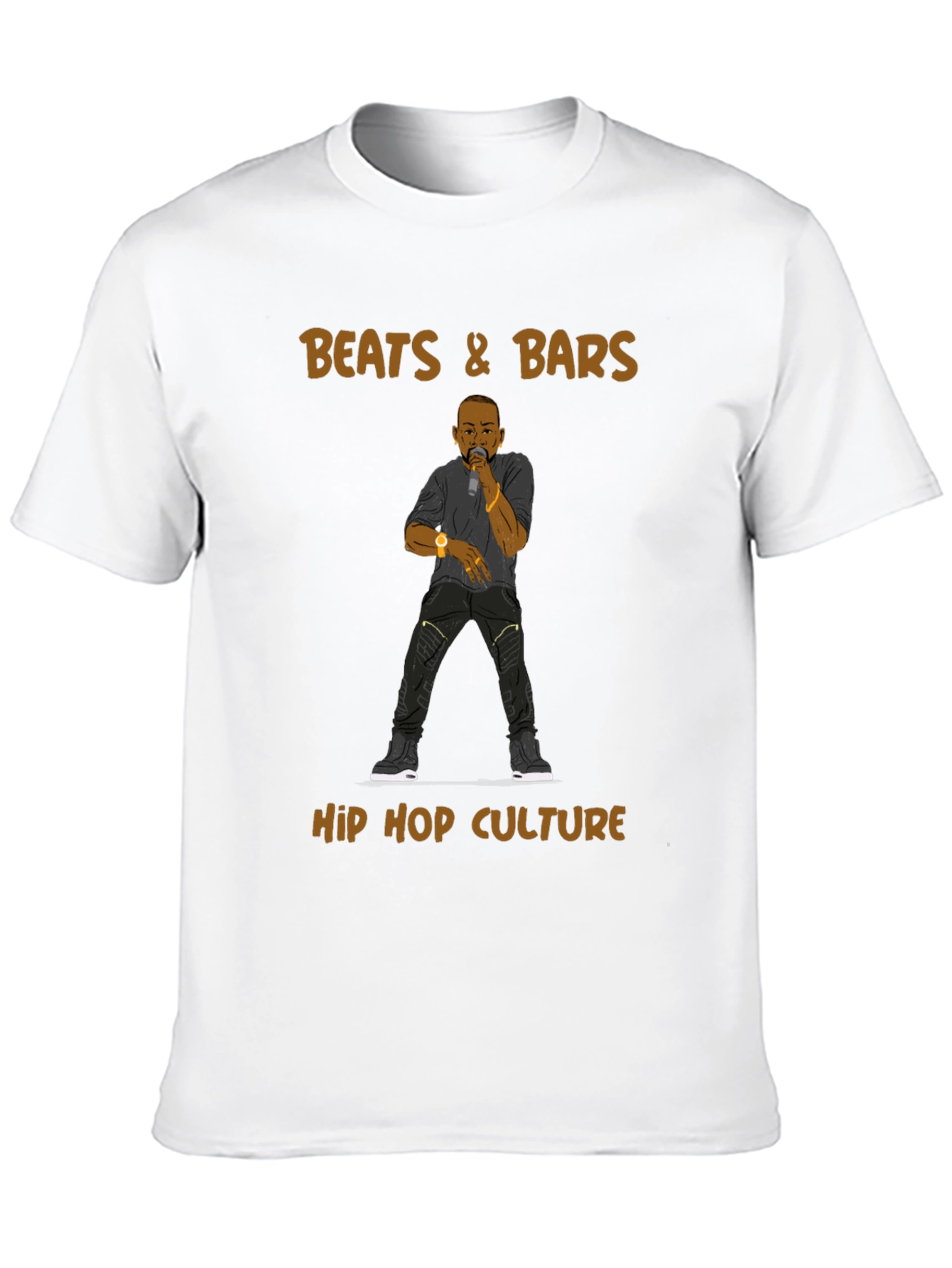Beats & Bars Hip Hop Culture Black T-Shirt - 10