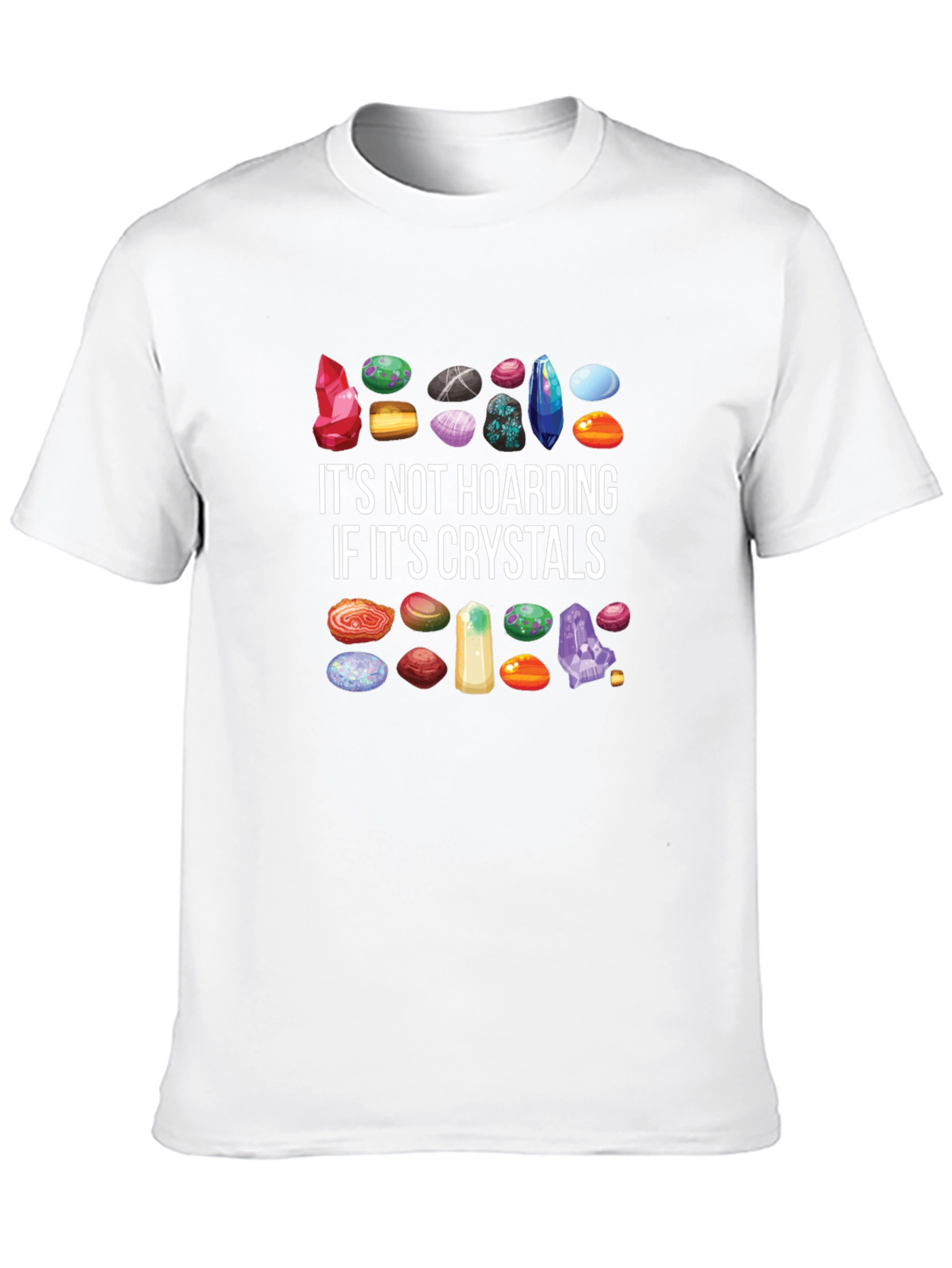 Black Crystal Hoarding T-Shirt - Gem Collector Tee view 10