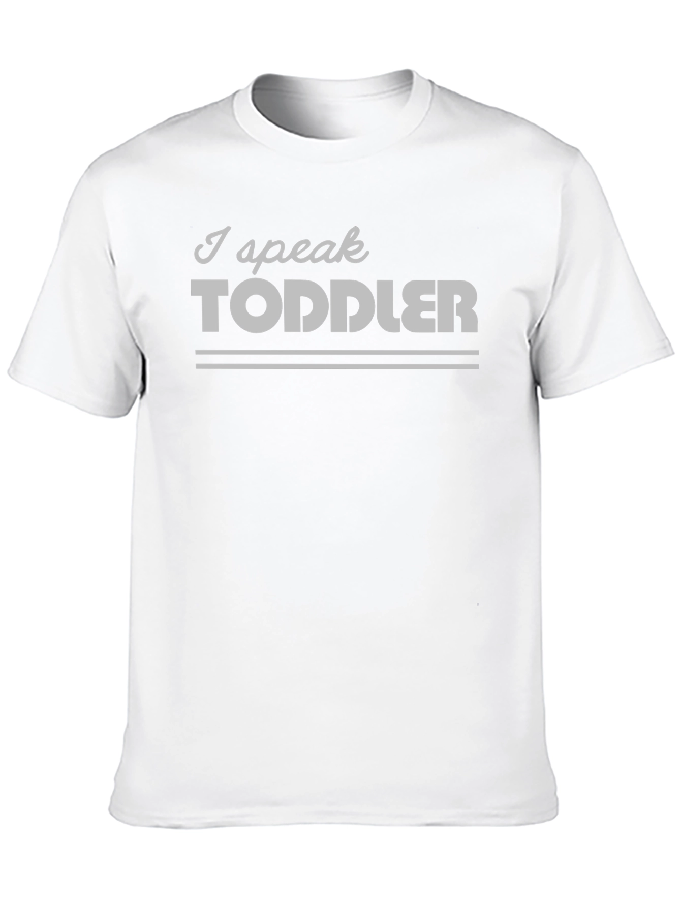Black I Speak Toddler Funny Graphic T-Shirt view 10