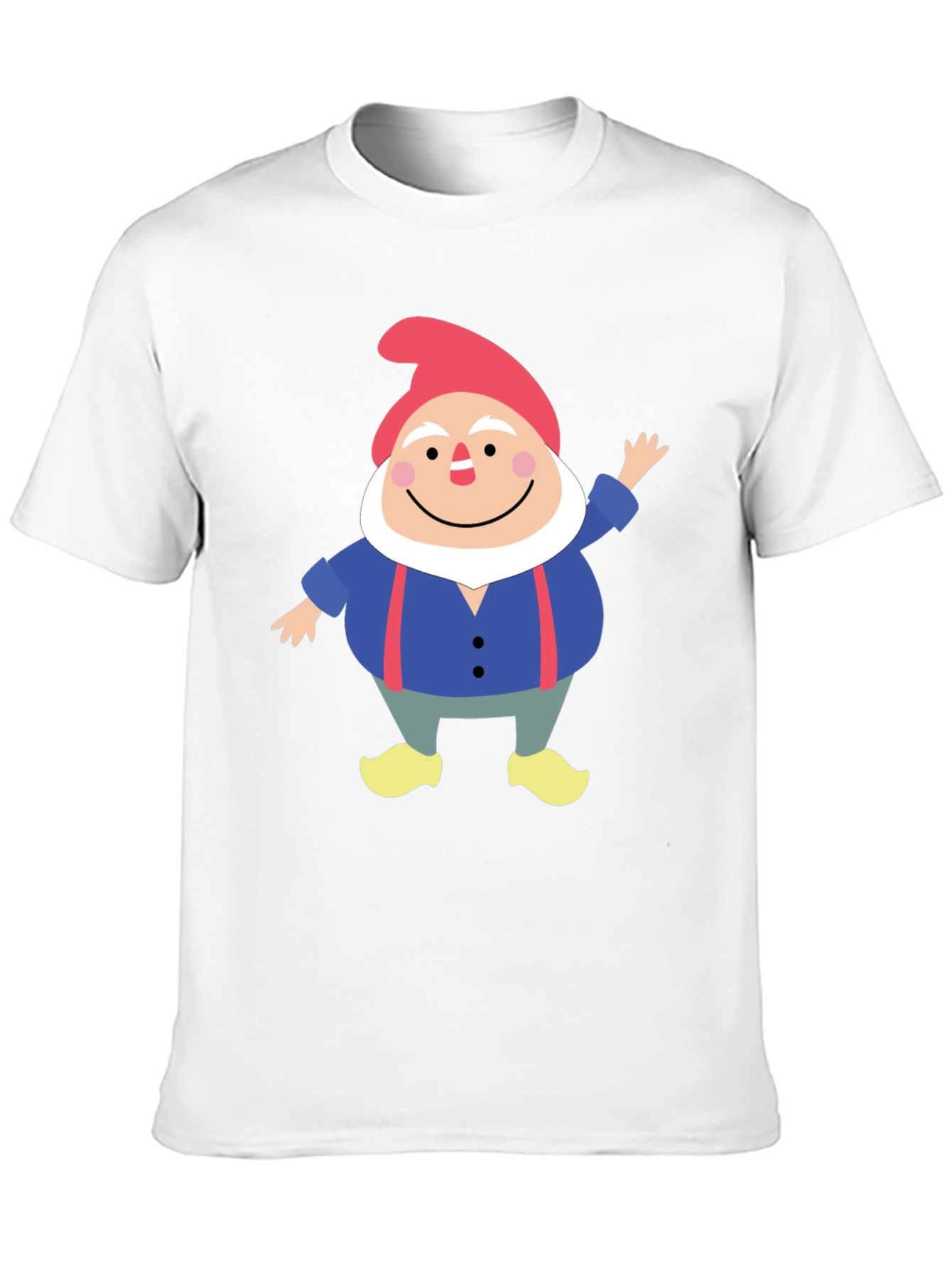Black Gnome Graphic Tee - Funny Cartoon Shirt view 10