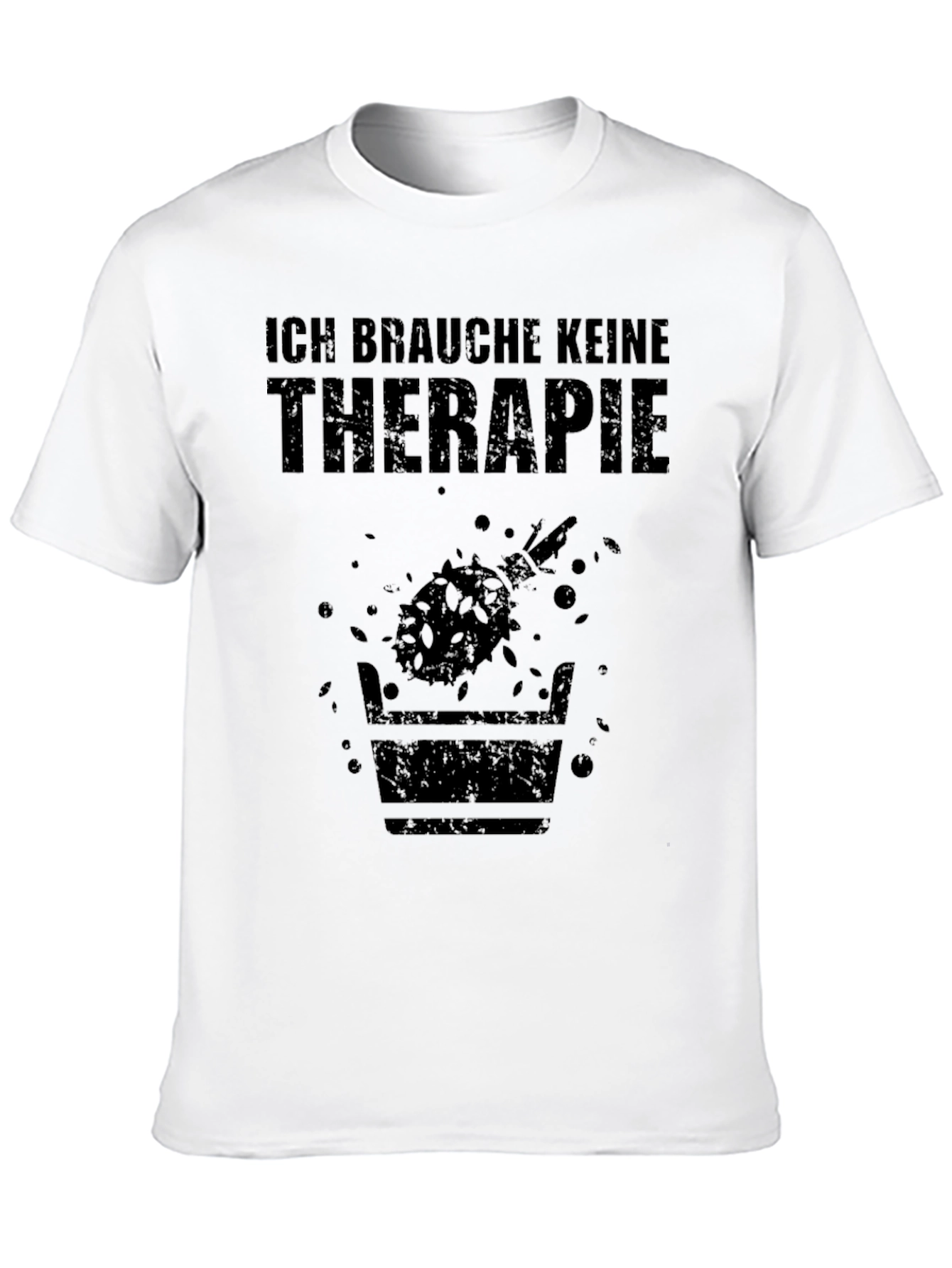 Black Ich Brauche Keine Therapie Black T-Shirt view 10