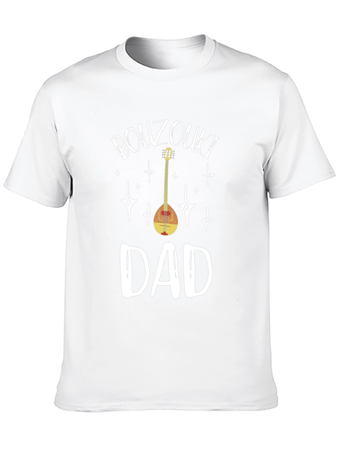 Black Bouzouki Dad T-Shirt - Greek Music Lover Tee view 10