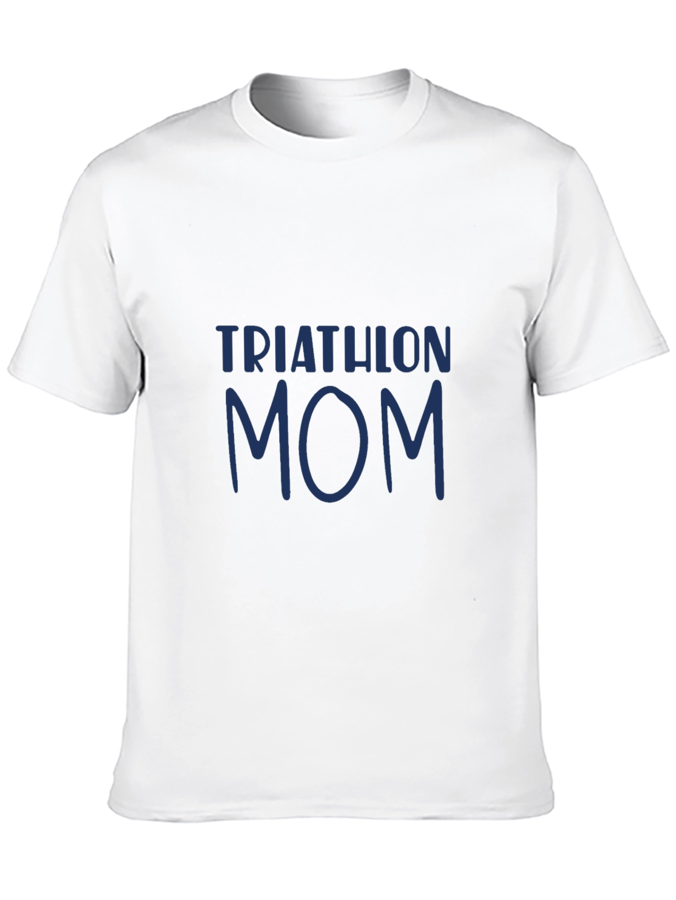 Black Triathlon Mom T-Shirt - Black Cotton Tee view 10
