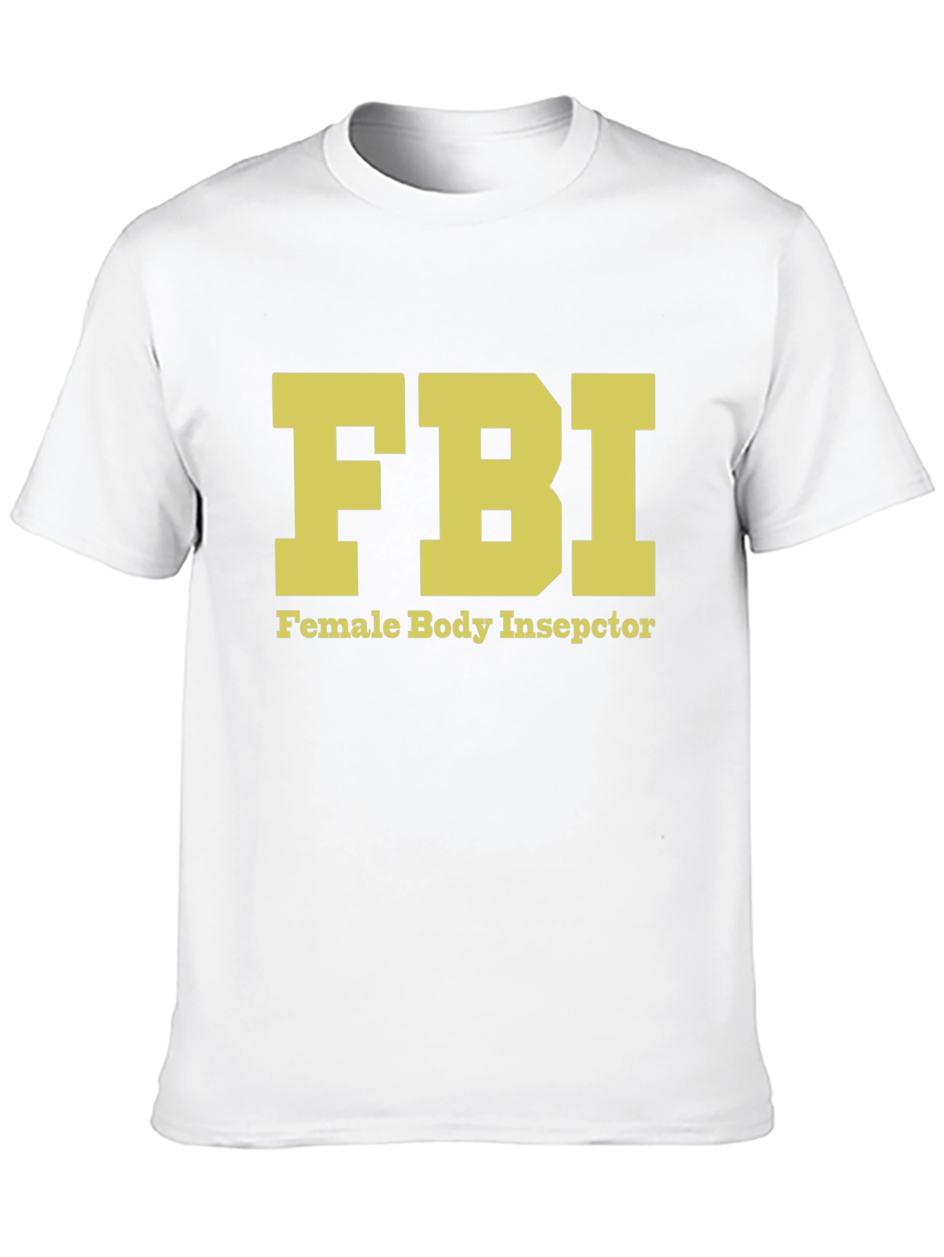 Black FBI Female Body Inspector Novelty T-Shirt view 10