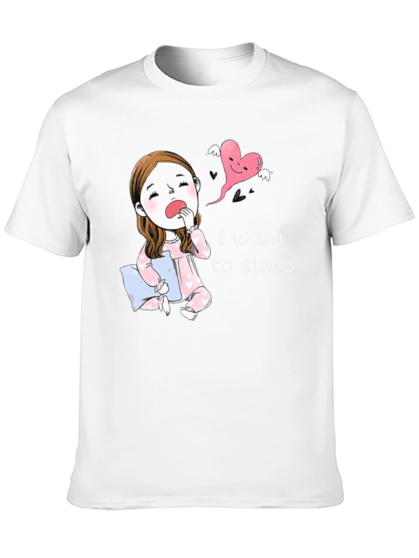 Black Sleepy Cartoon Tee - I Want To Sleep! view 10