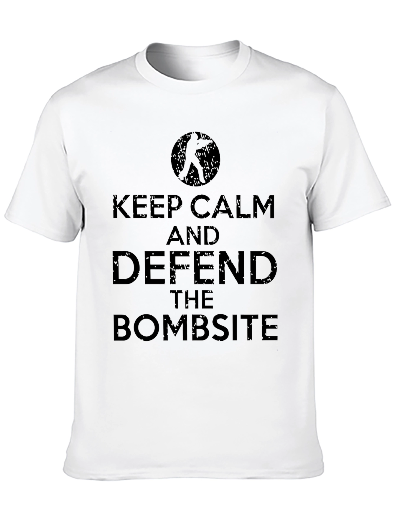 Black Keep Calm & Defend Bombsite - Men's Black Graphic Tee view 10