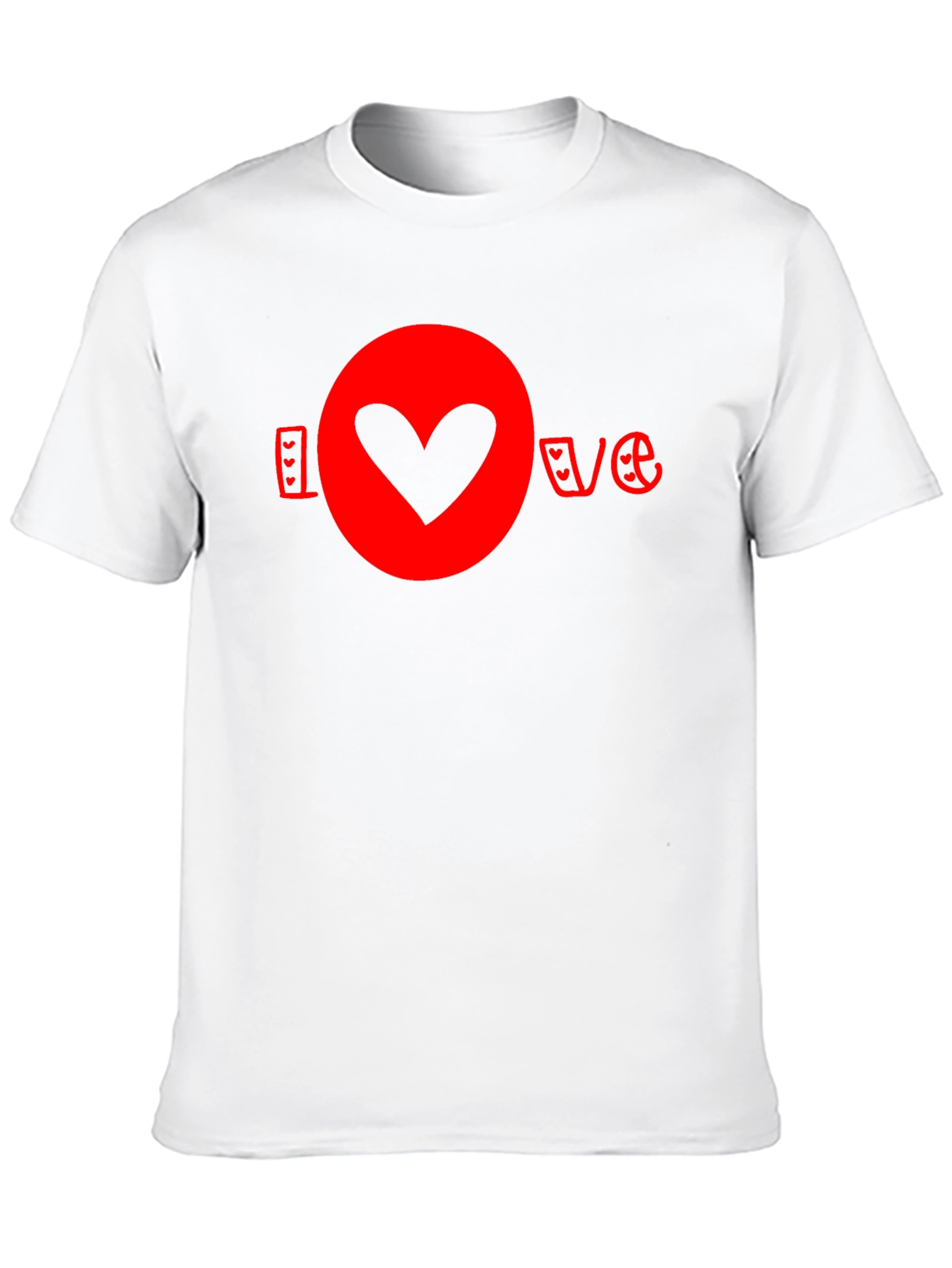 Black Love Heart Graphic Tee - Black T-Shirt view 10