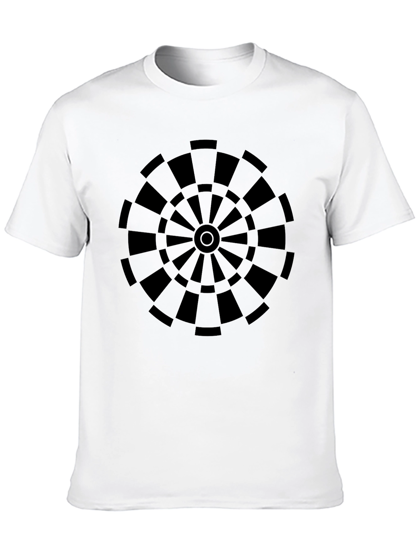 Black Darts Target Graphic Tee - Black Cotton T-Shirt view 10