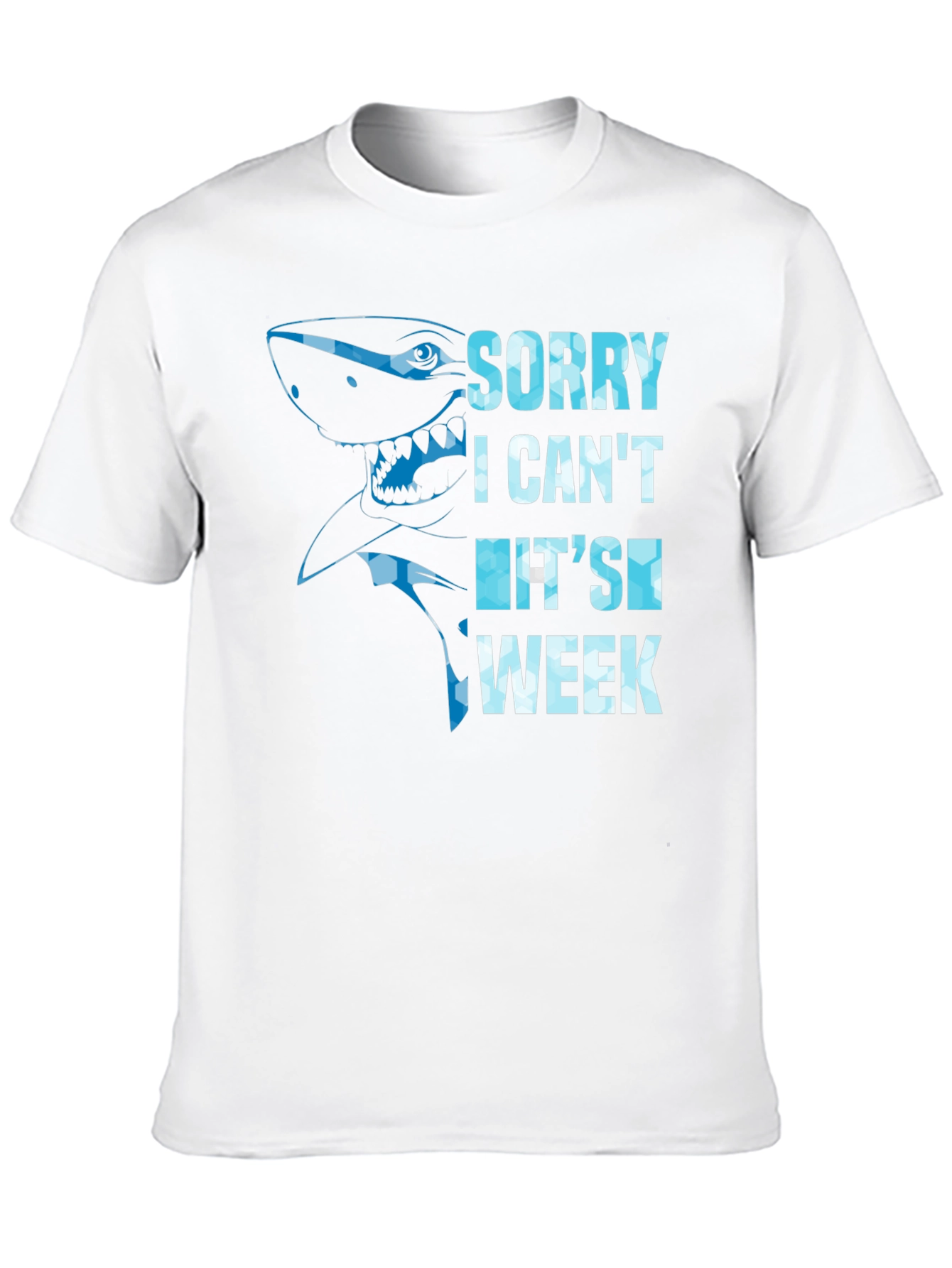 Black Shark Week Graphic Tee - Sorry I Can't T-Shirt view 10