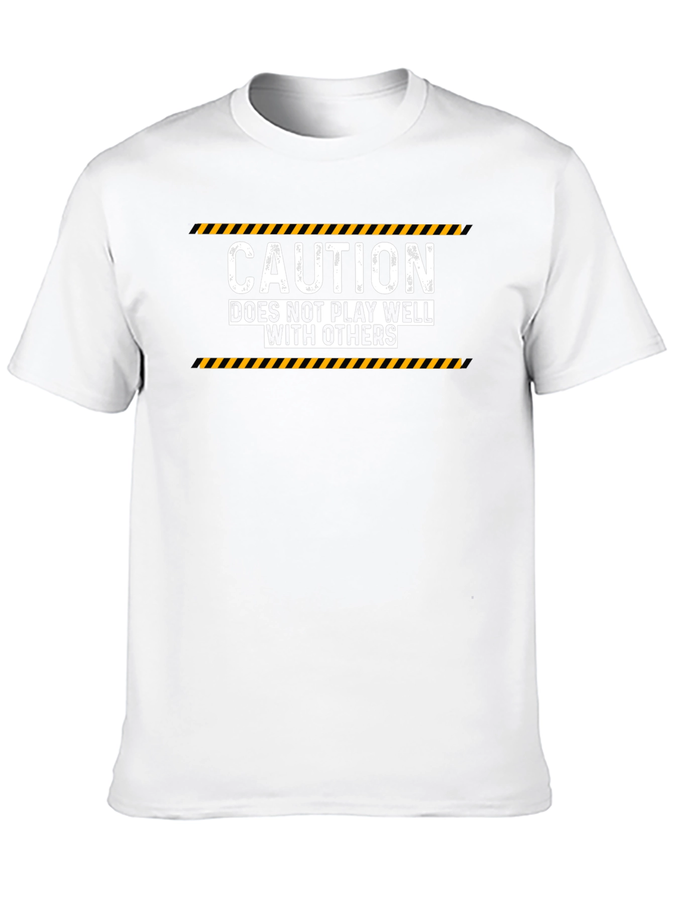 Black Caution Doesn't Play Well T-Shirt view 10