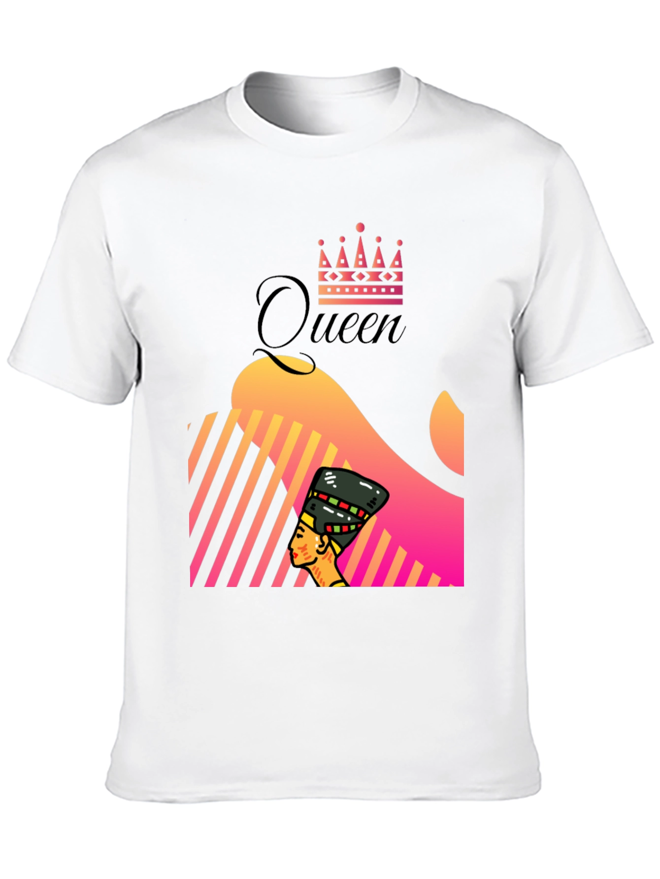 Black Queen Nefertiti Graphic Tee - Unique Design view 10