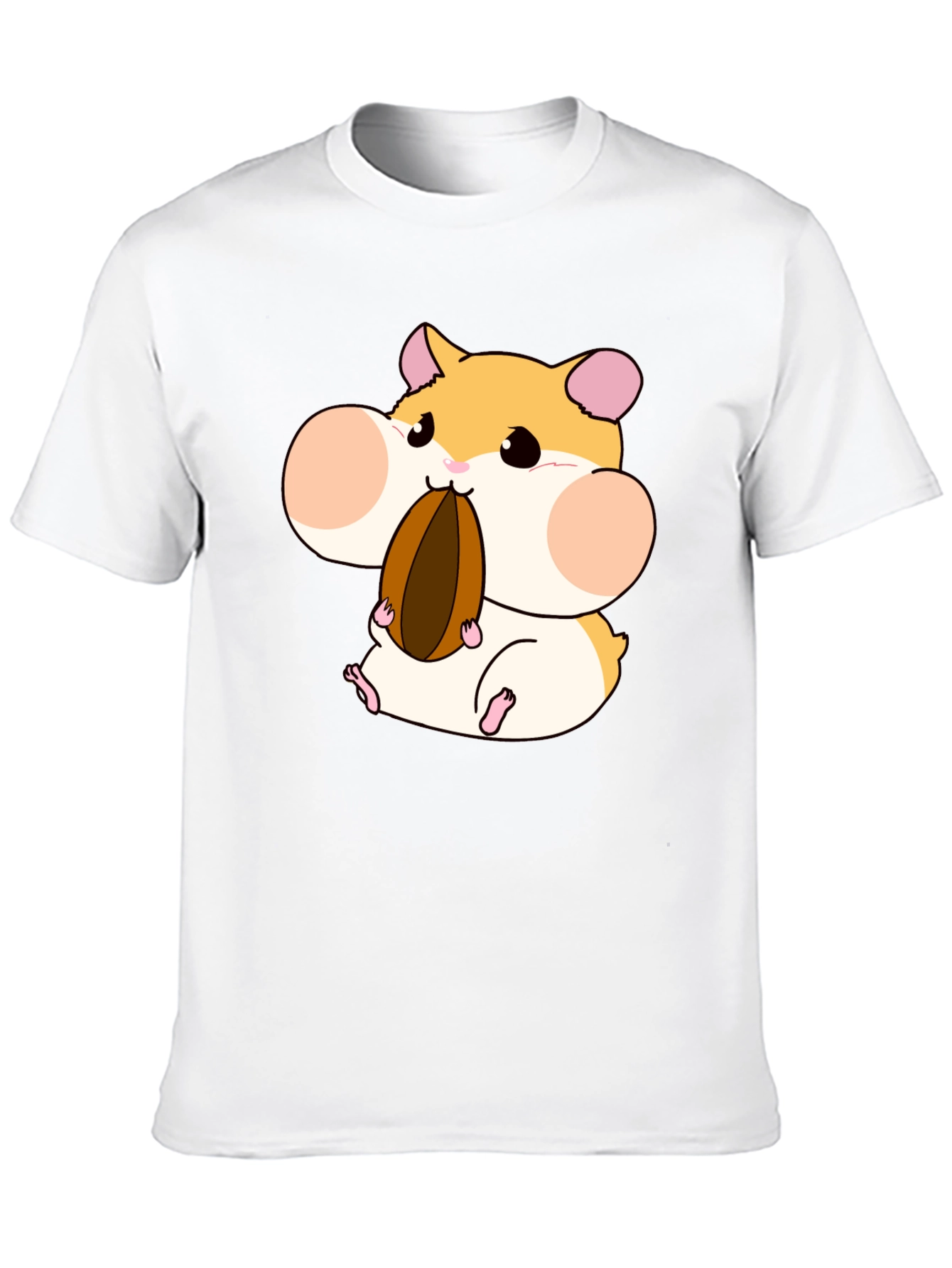 Black Hamster Lover T-Shirt - Cartoon Hamster Graphic Tee view 10