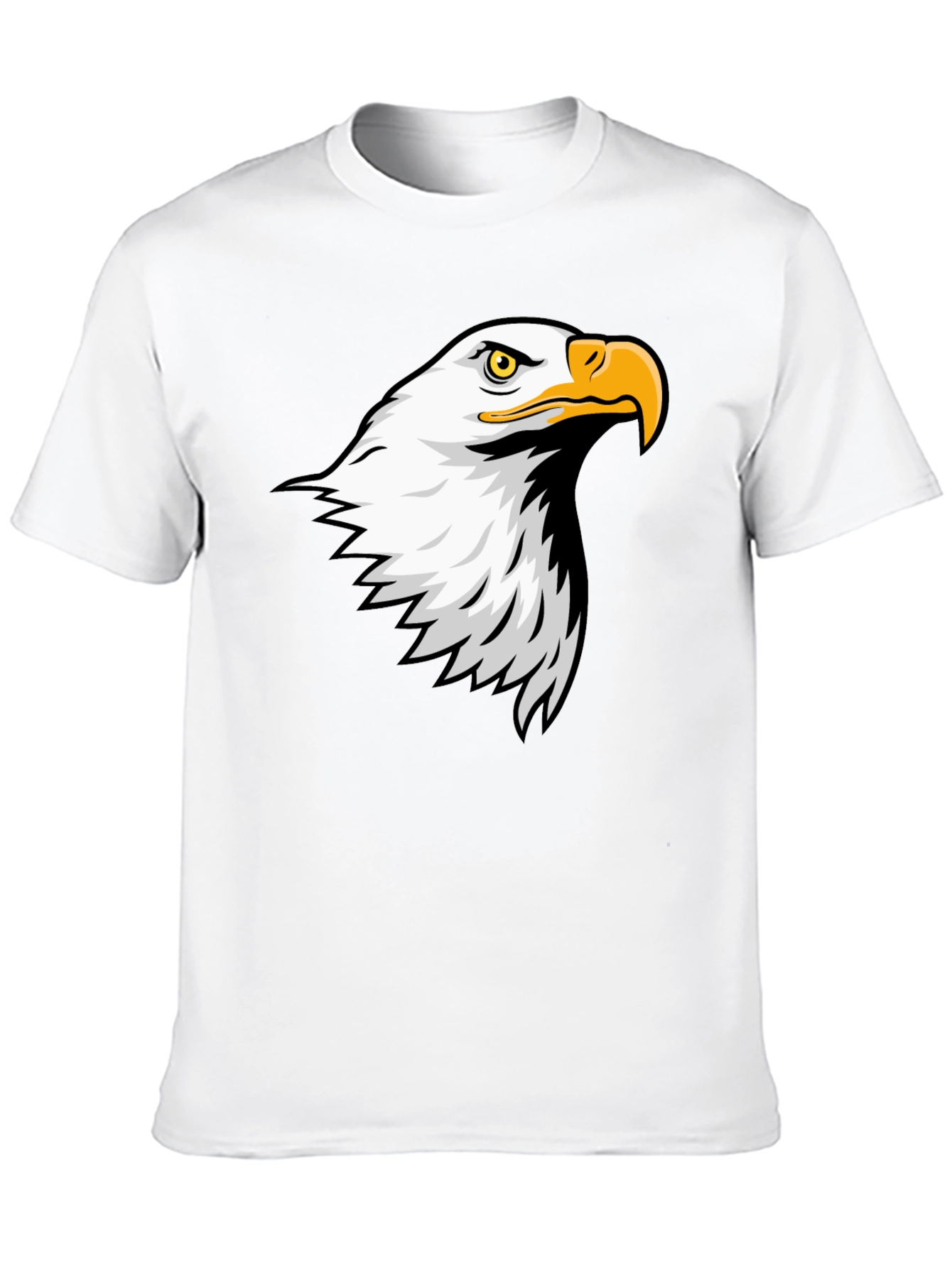 Black Eagle Graphic Tee - Men's Black Cotton T-Shirt view 10