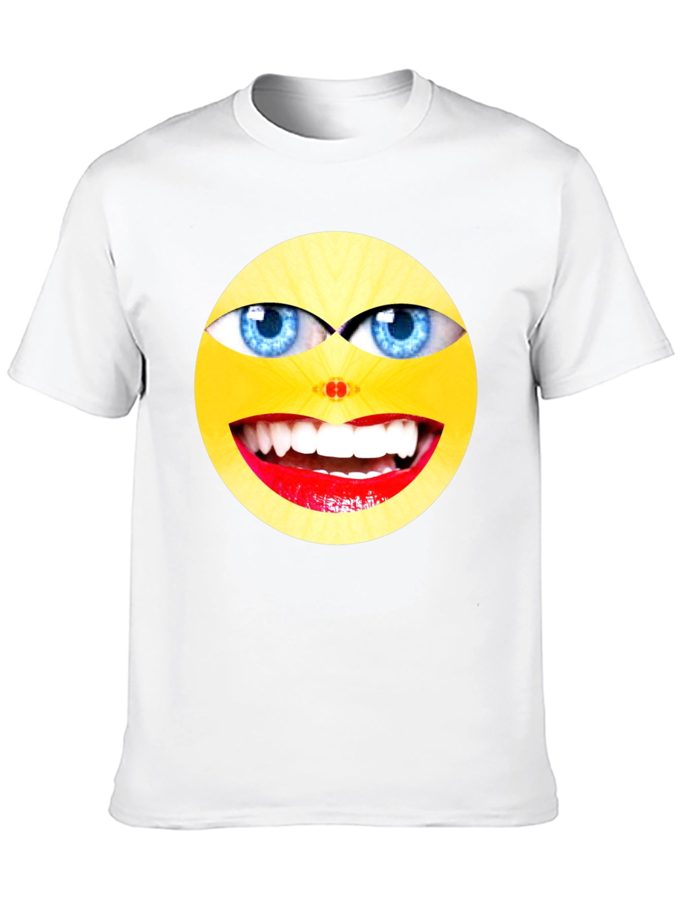 Black Funny Emoji Graphic Black T-Shirt view 10