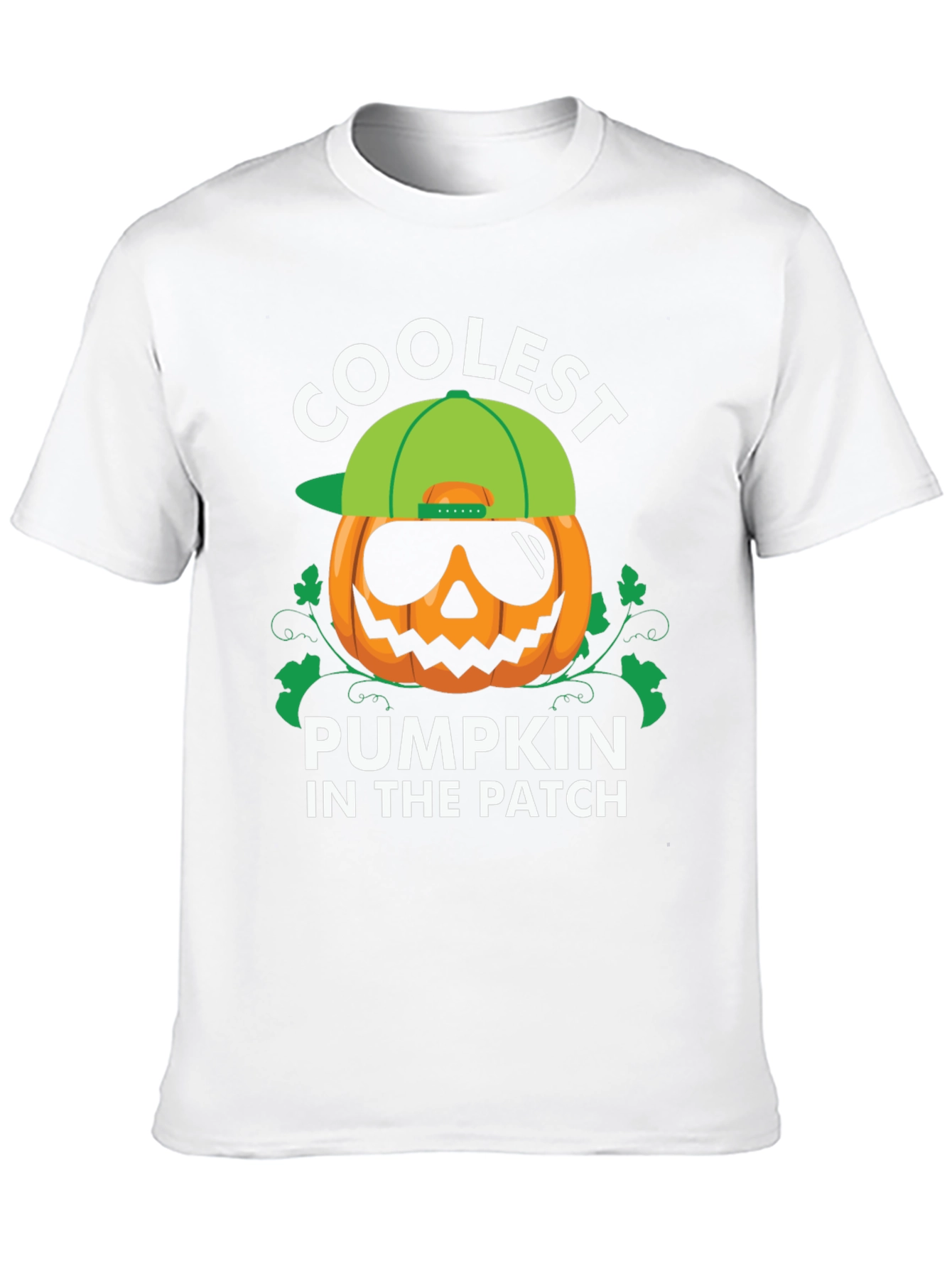 Black Coolest Pumpkin in the Patch Black T-Shirt view 10