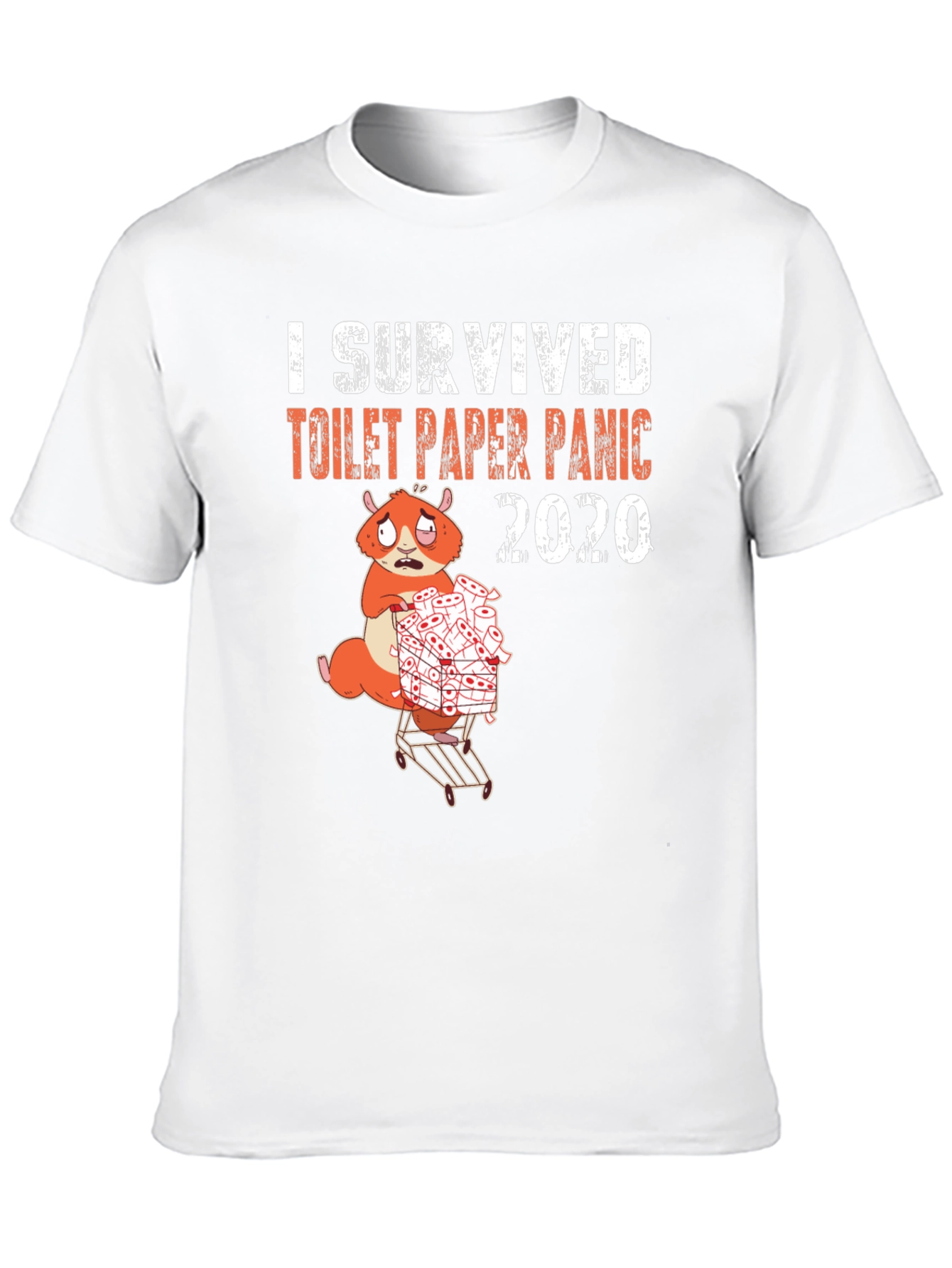 Black I Survived Toilet Paper Panic 2020 T-Shirt view 10