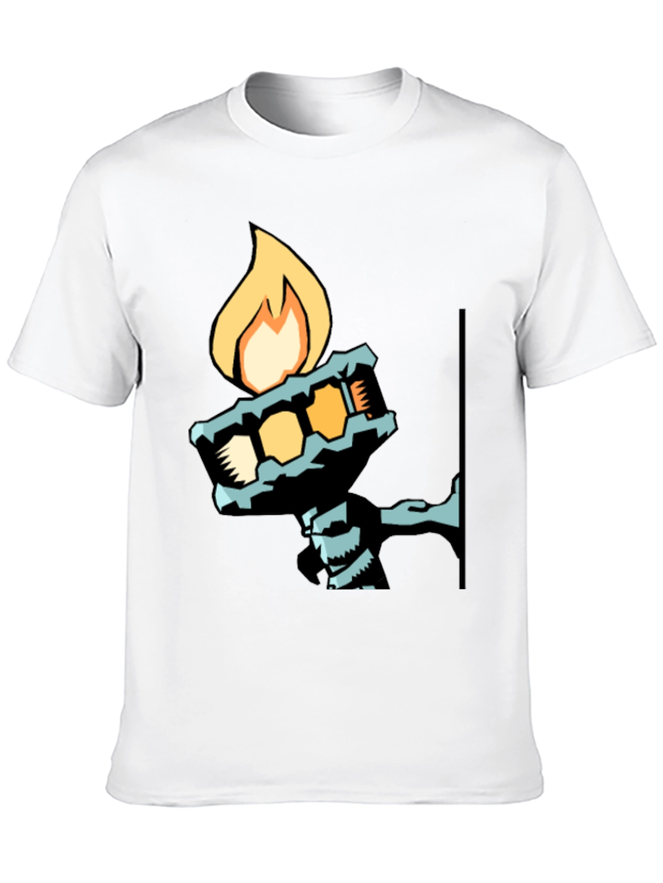 Black Cool Graphic Tee - Torch Bearer Design view 10