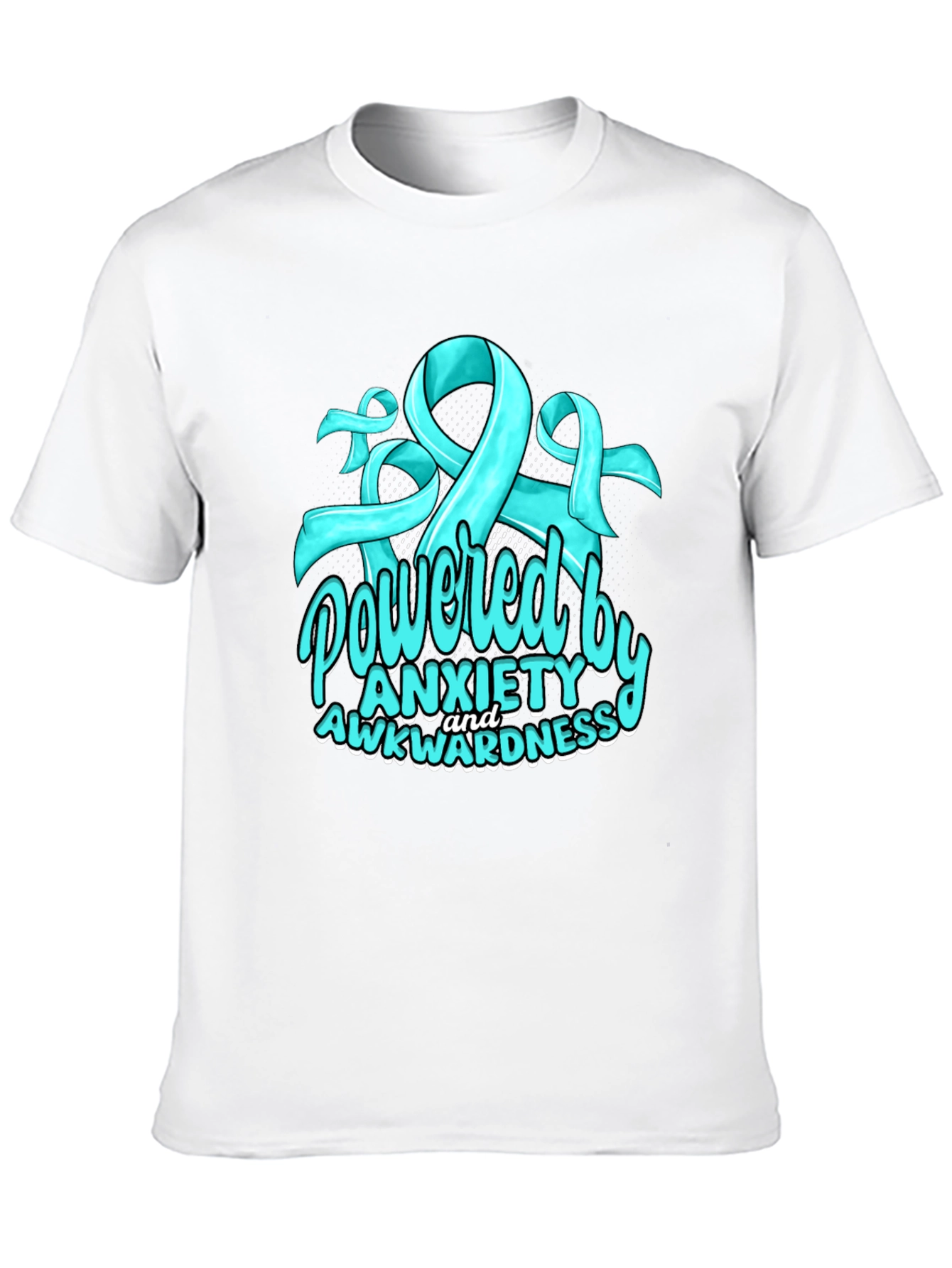 Black Anxiety & Awkwardness Tee - Mental Health Awareness Shirt view 10