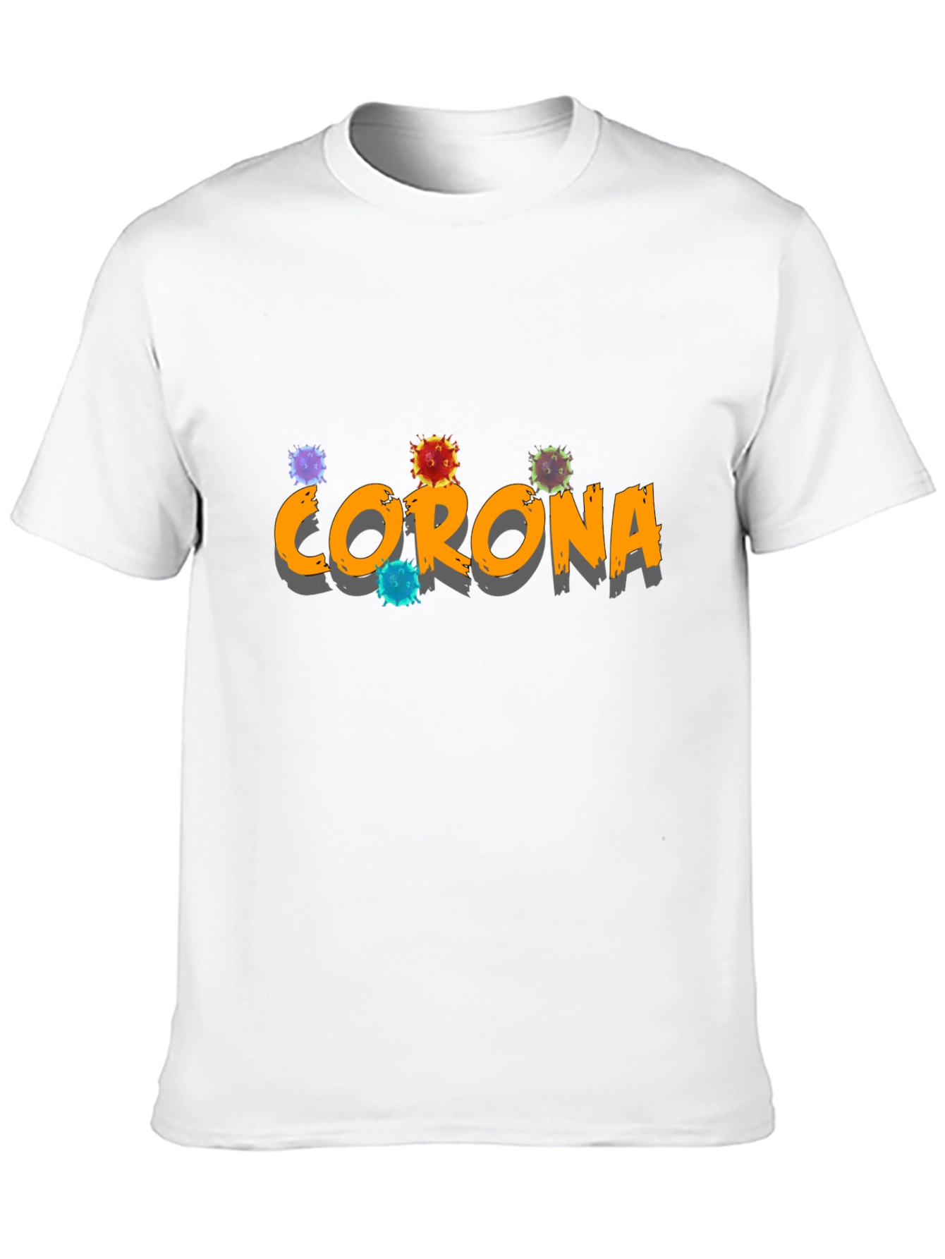 Black Corona Virus Graphic Tee - Black view 10