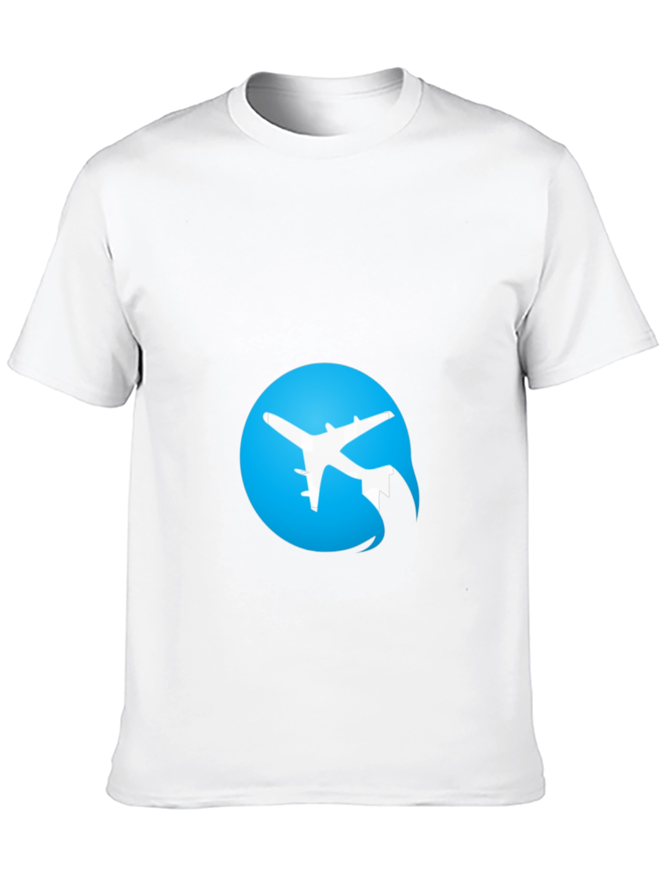 Black Airplane Logo Black T-Shirt view 10