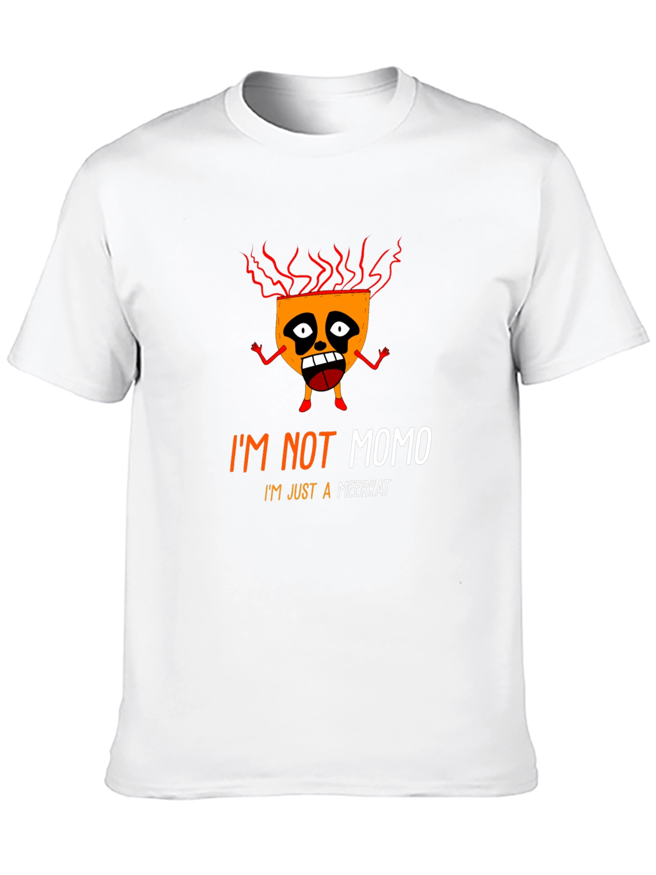 Black I'm Not Momo Just A Meerkat Black Graphic T-Shirt view 10