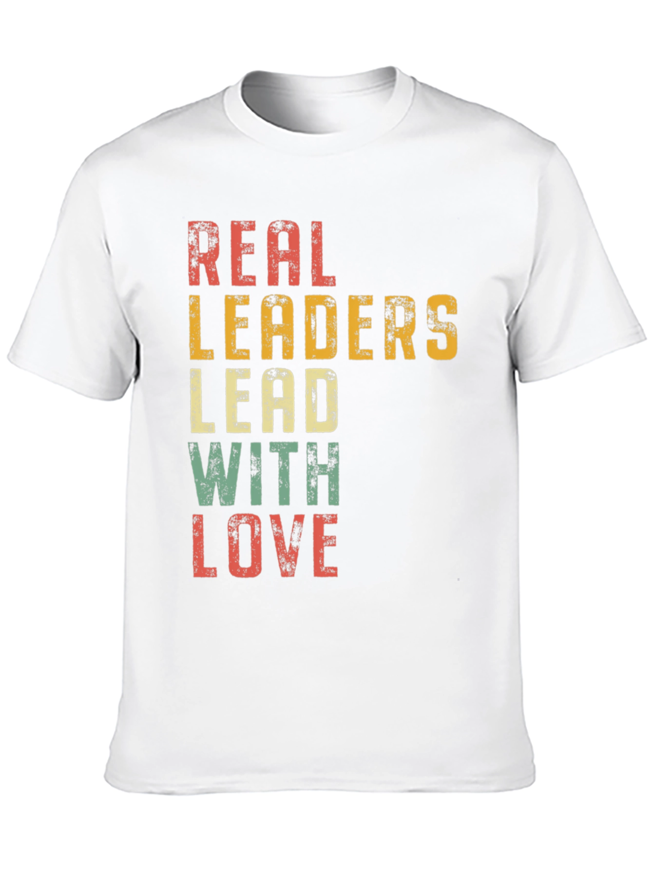 Black Real Leaders Lead With Love Graphic Tee view 10