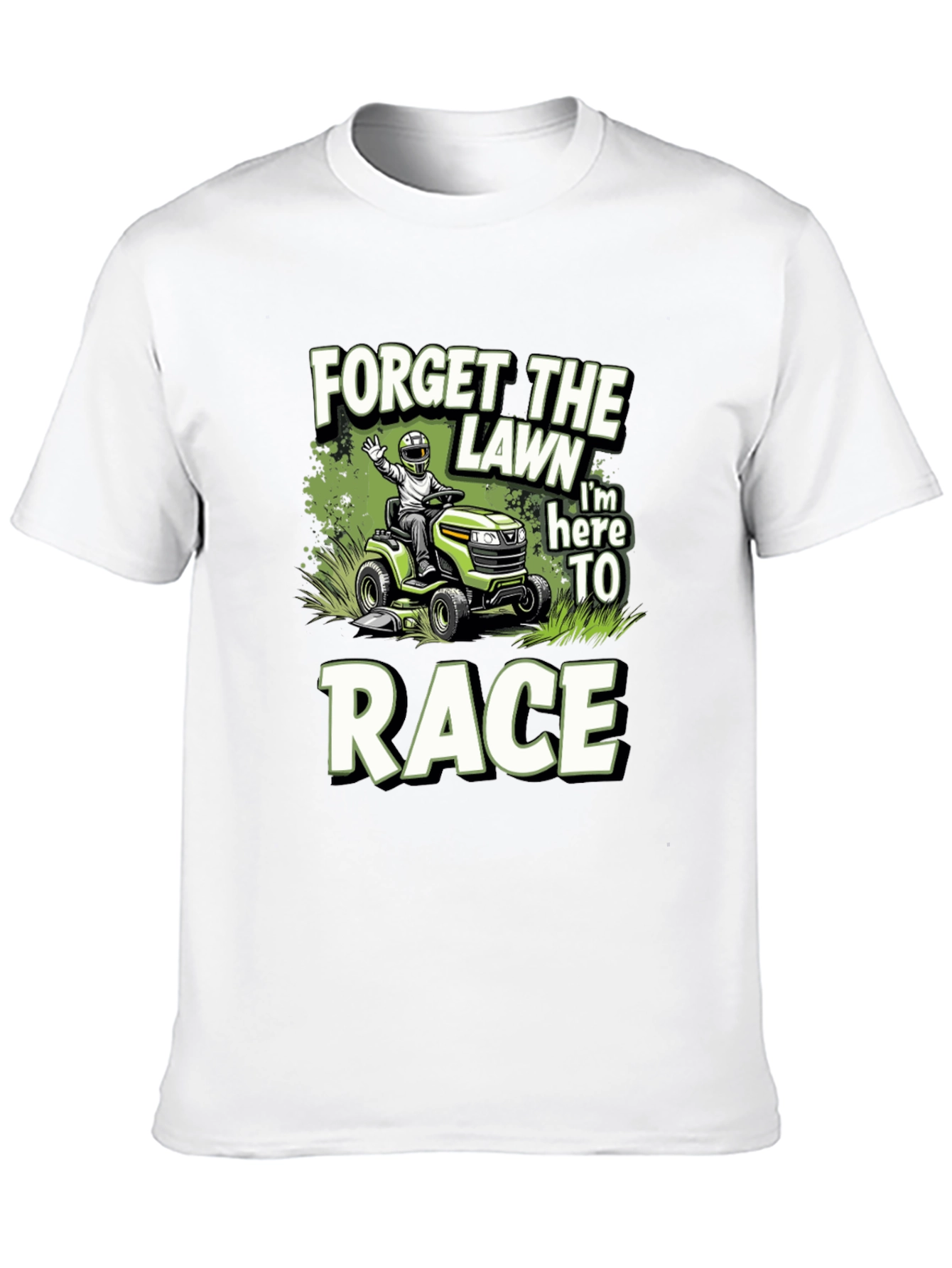 Black Forget the Lawn - Race T-Shirt view 10