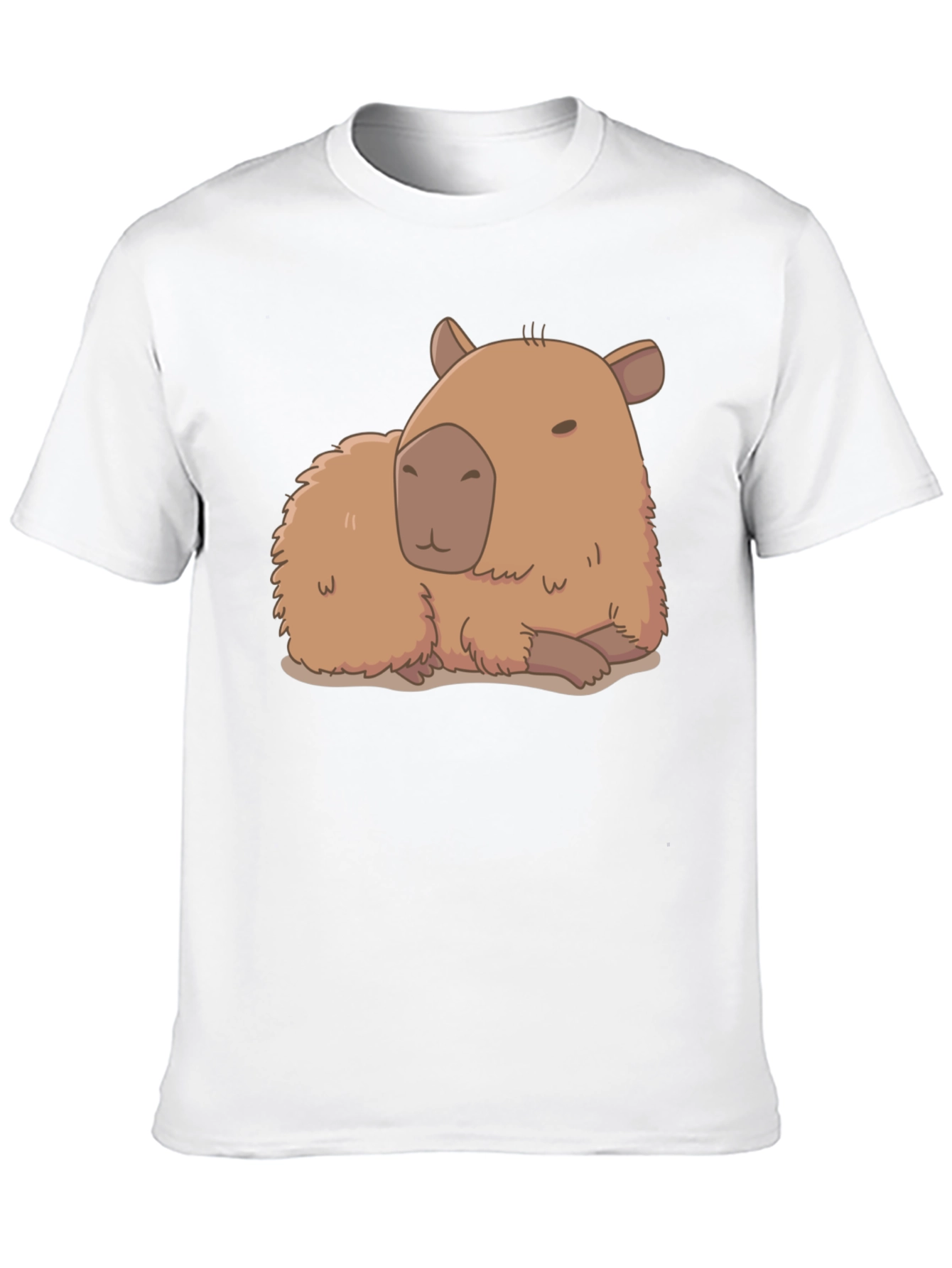 Black Capybara Graphic Tee - Relaxed Fit Cotton T-Shirt view 10