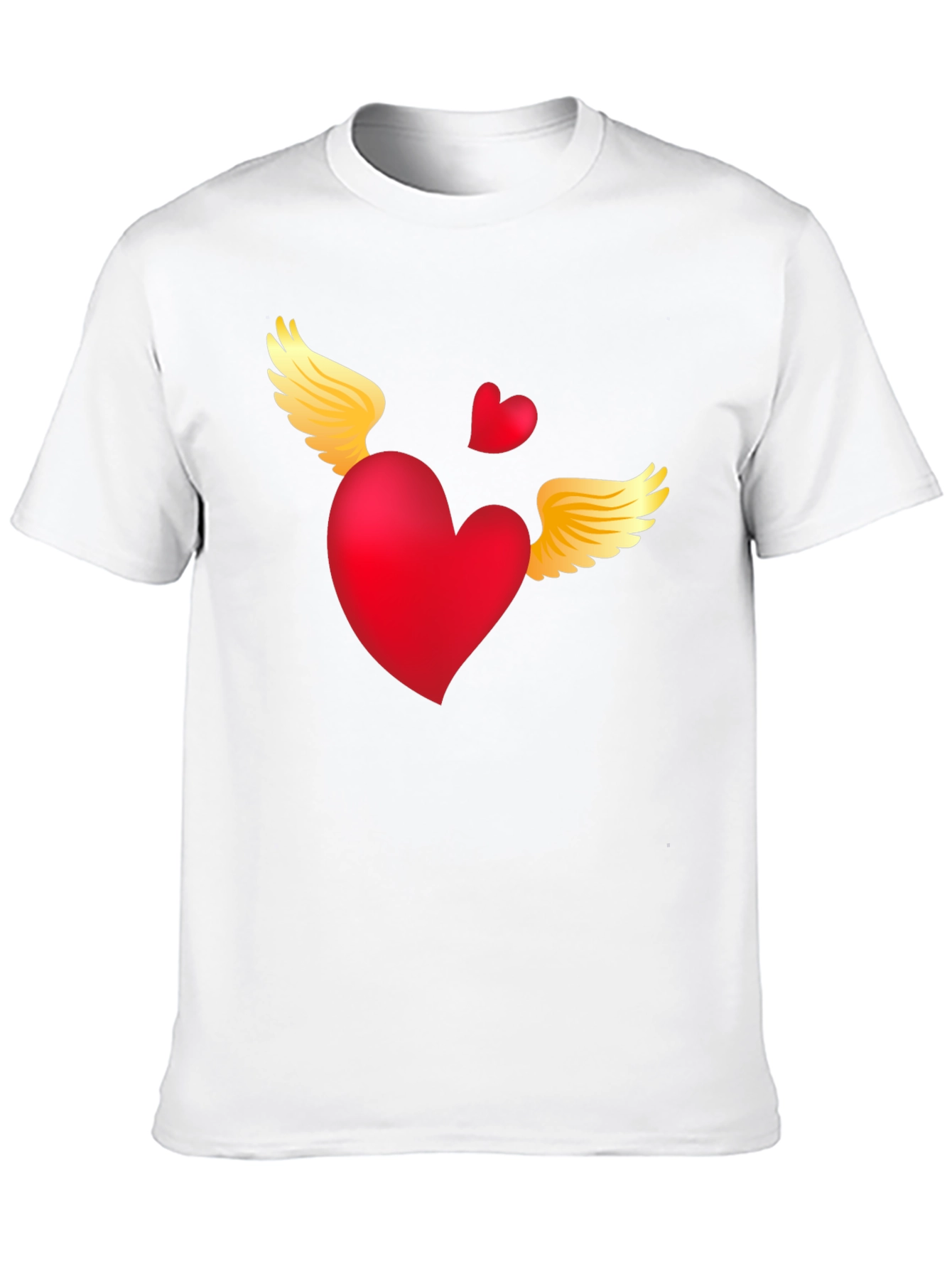 Black Heart with Wings Graphic Tee - Black view 10