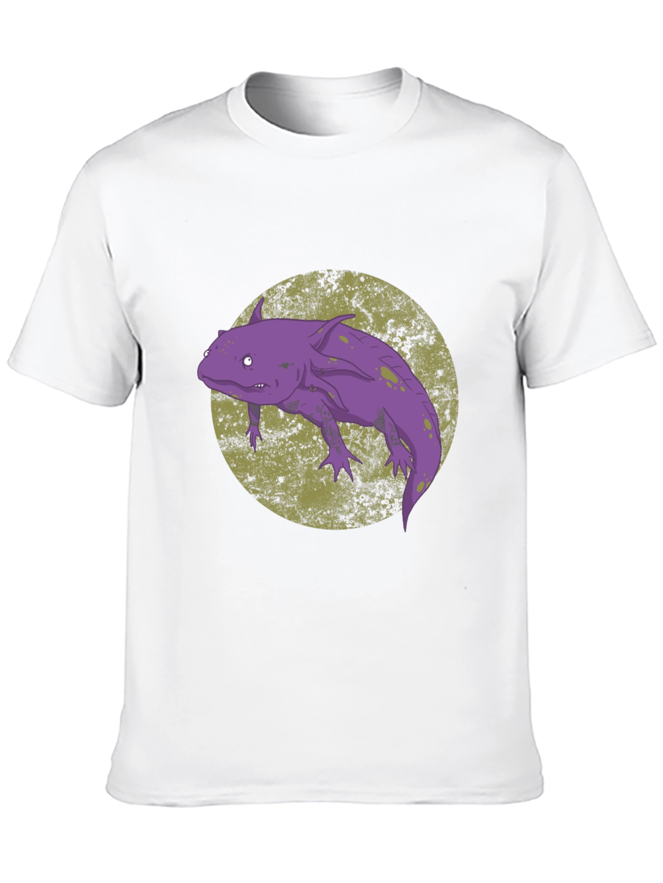 Black Axolotl Graphic Tee - Black Cotton Blend view 10